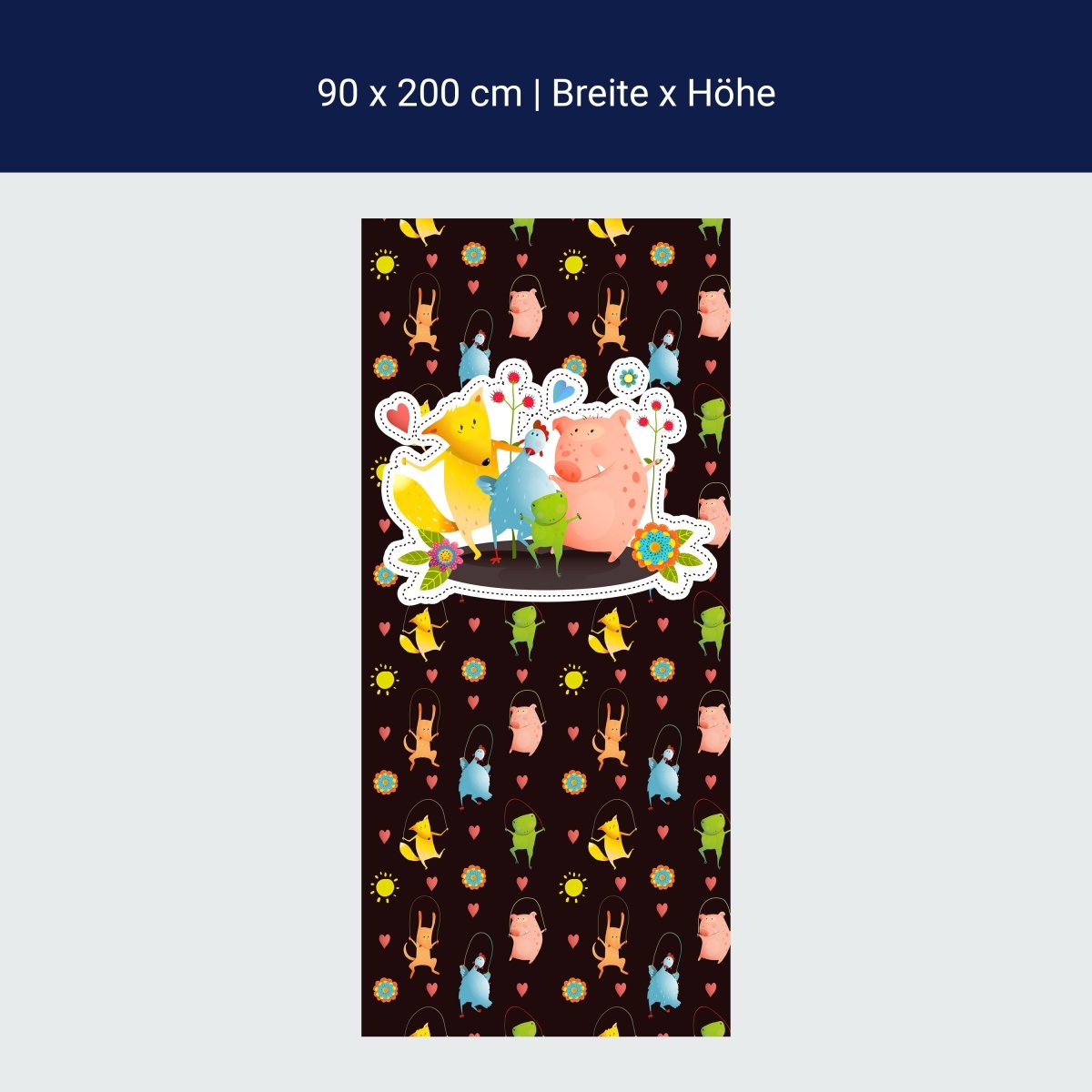 Türtapete lustige Tiere, Bauernhof M1529 Türtapete lustige Tiere, Bauernhof M1529