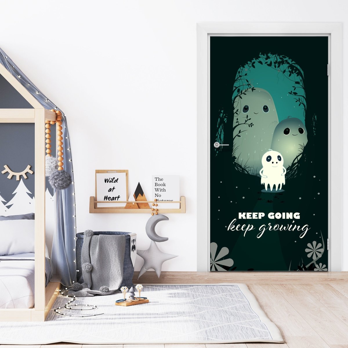 Türtapete kleine freundliche Waldgeister M1534 - Bild 1 Türtapete kleine freundliche Waldgeister M1534 - Bild 1