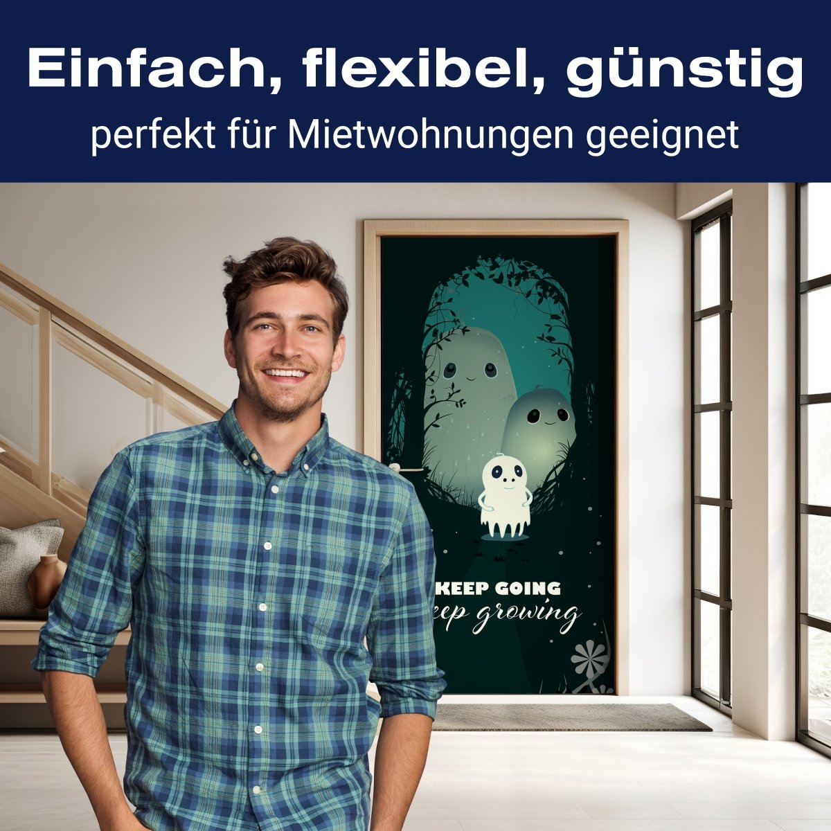 Türtapete kleine freundliche Waldgeister M1534 - Bild 3 Türtapete kleine freundliche Waldgeister M1534 - Bild 3