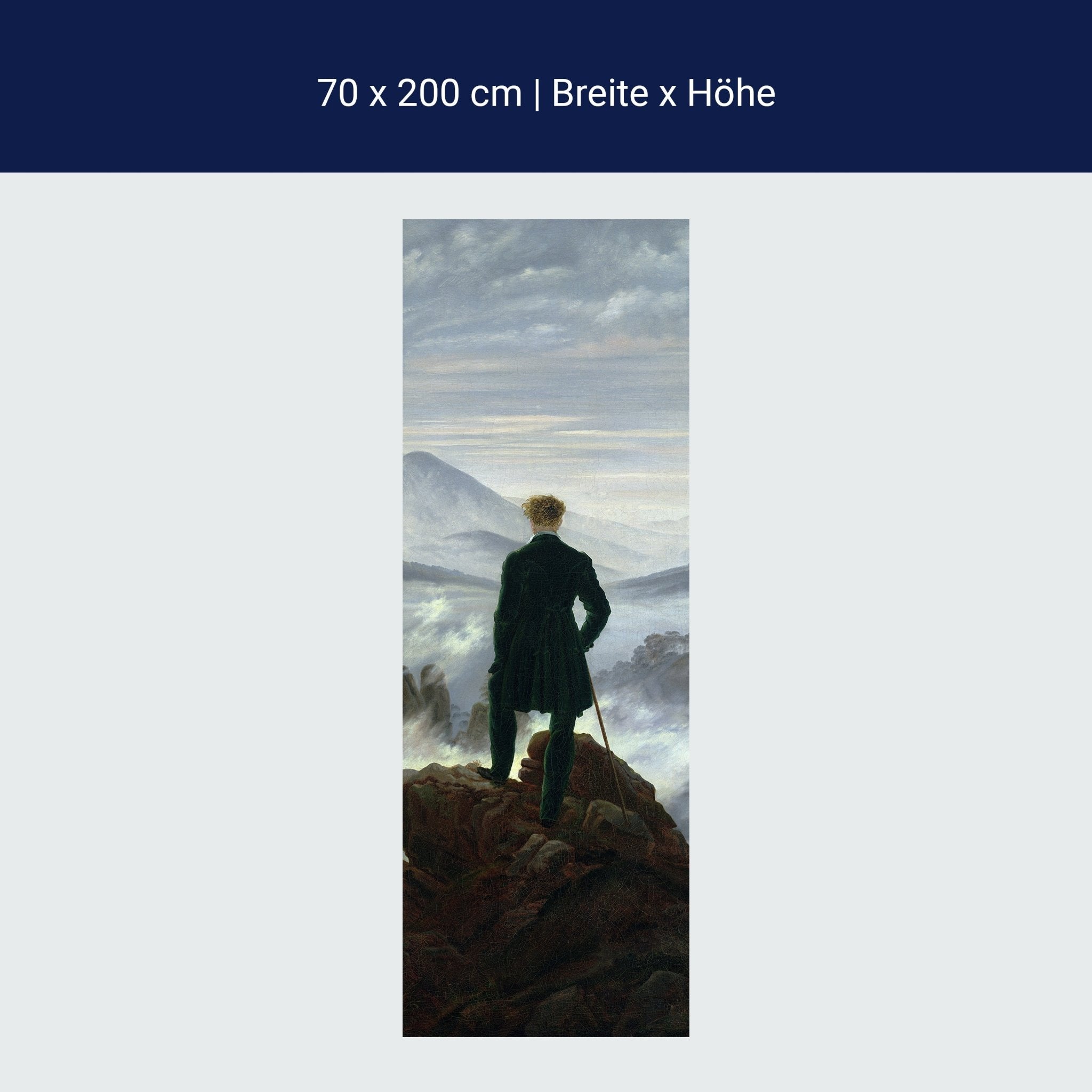 Türtapete Der Wanderer Caspar David Friedrich M1541 Türtapete Der Wanderer Caspar David Friedrich M1541