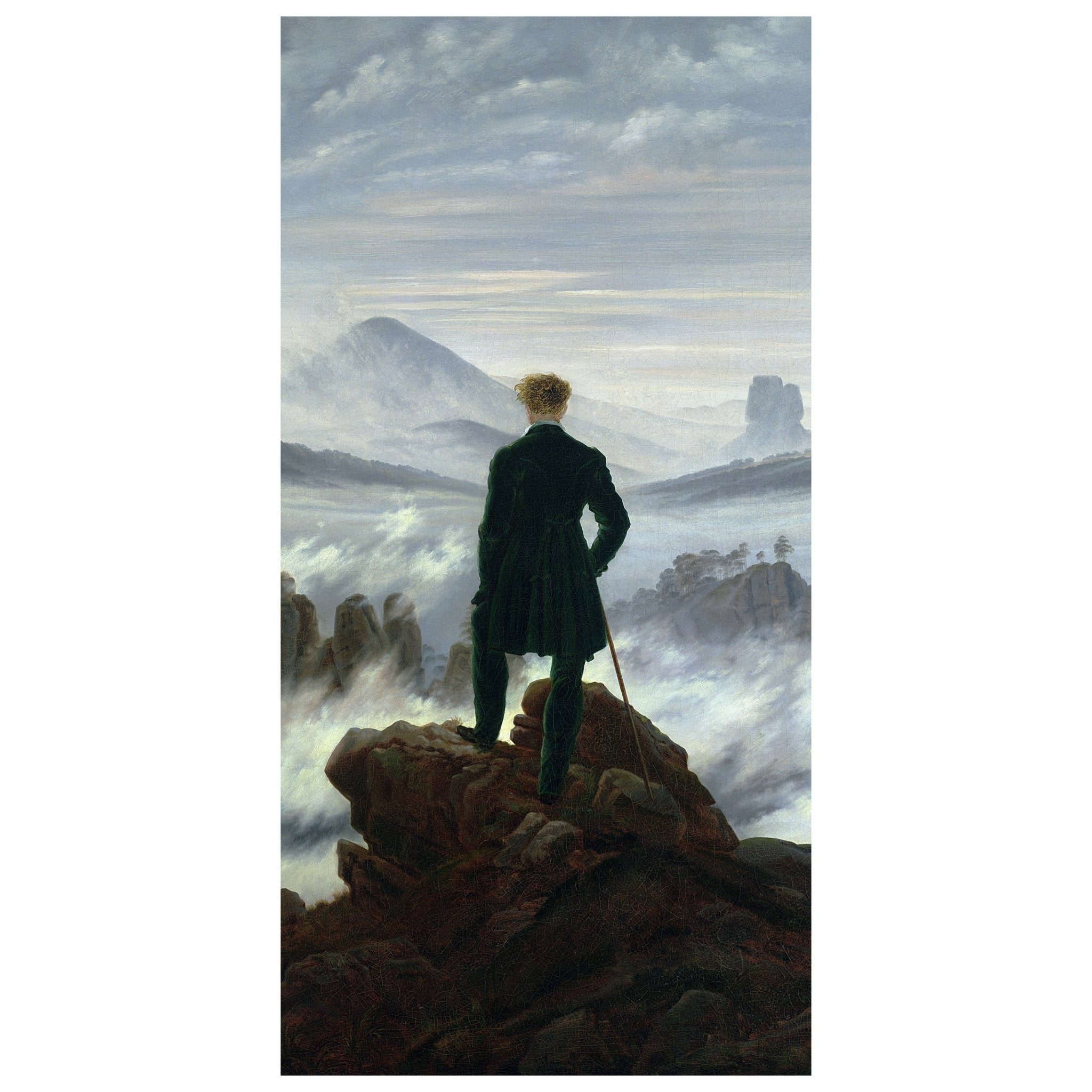 Türtapete Der Wanderer Caspar David Friedrich M1541 - Bild 2 Türtapete Der Wanderer Caspar David Friedrich M1541 - Bild 2