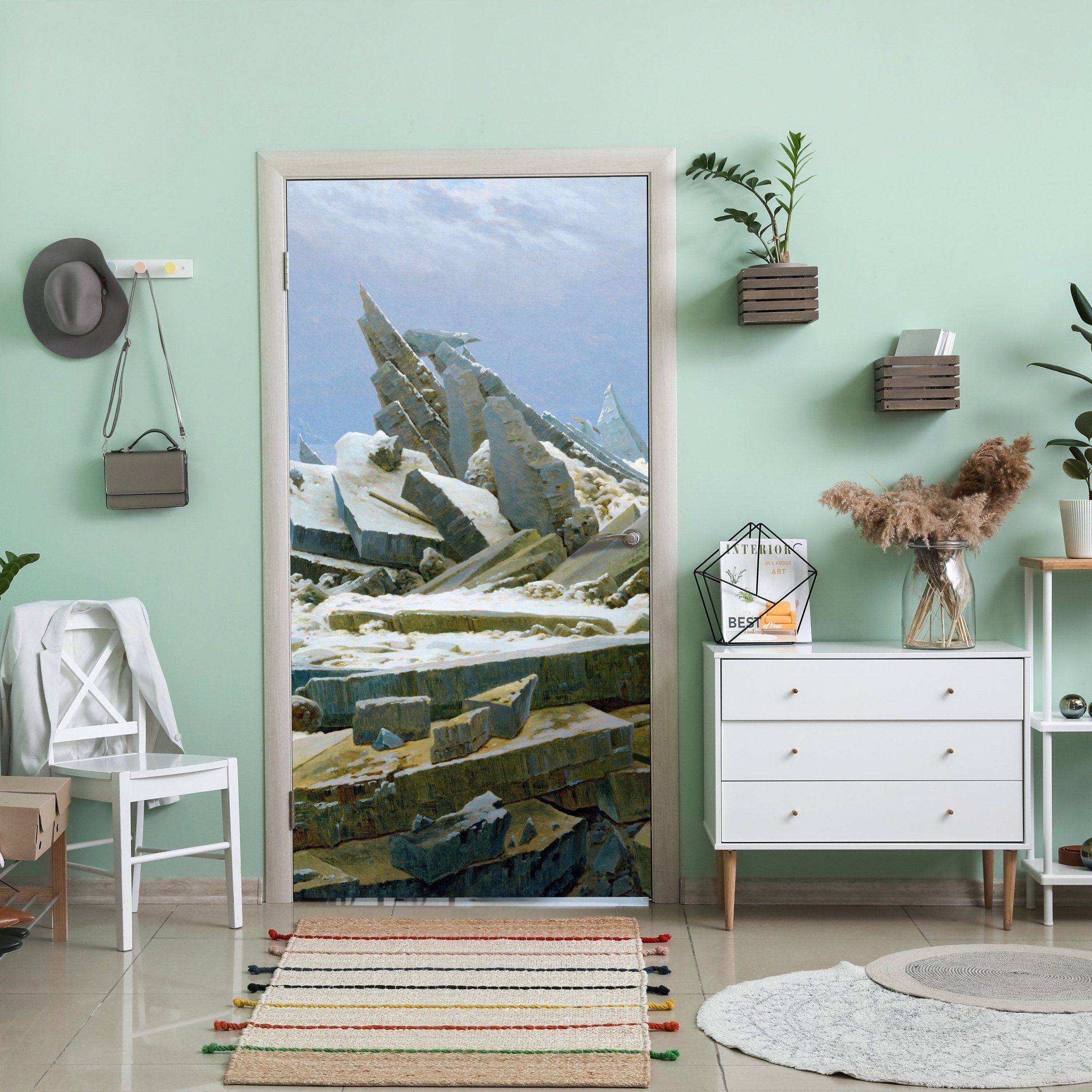 Türtapete Eislandschaft Caspar David Friedrich M1542 - Bild 1 Türtapete Eislandschaft Caspar David Friedrich M1542 - Bild 1