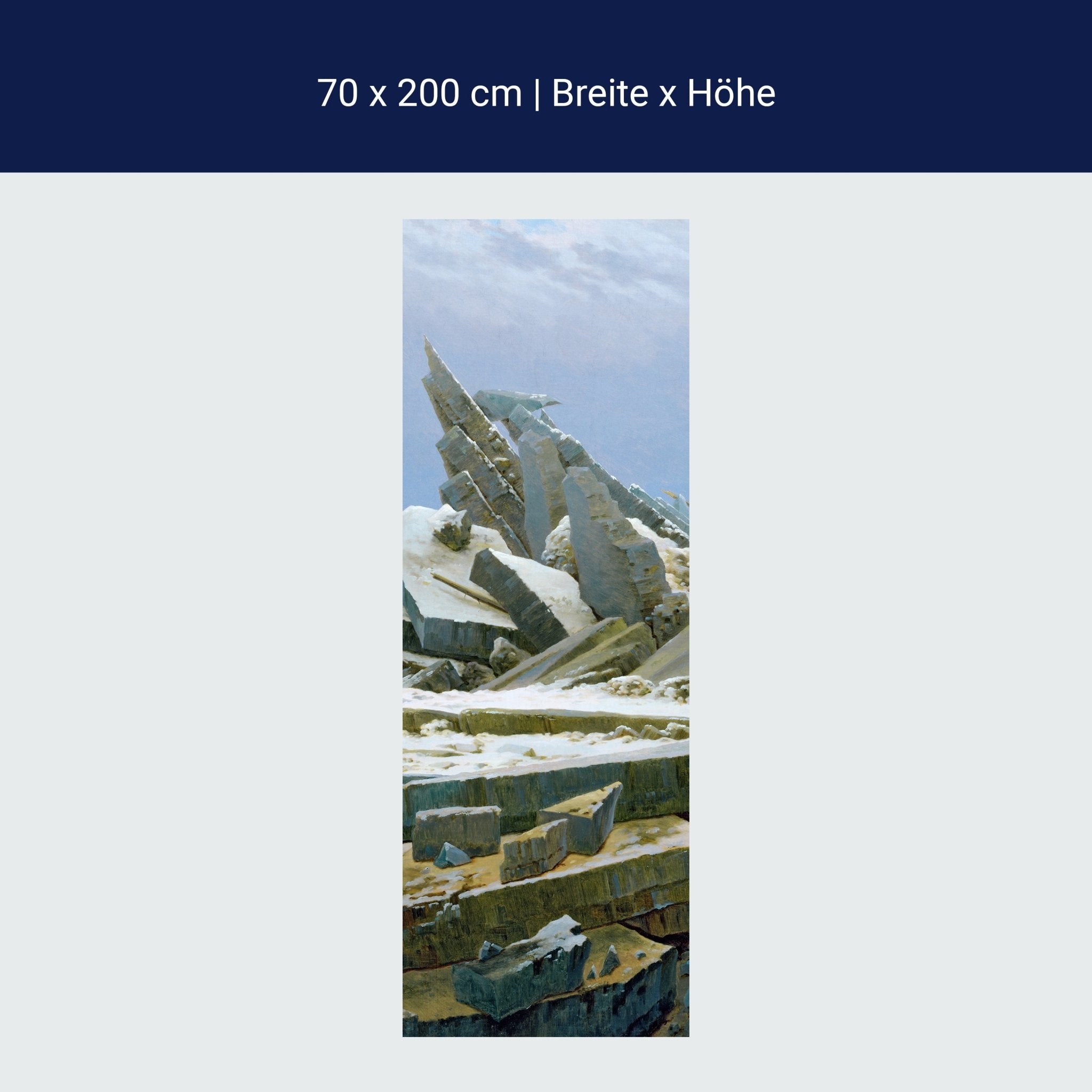 Türtapete Eislandschaft Caspar David Friedrich M1542 Türtapete Eislandschaft Caspar David Friedrich M1542