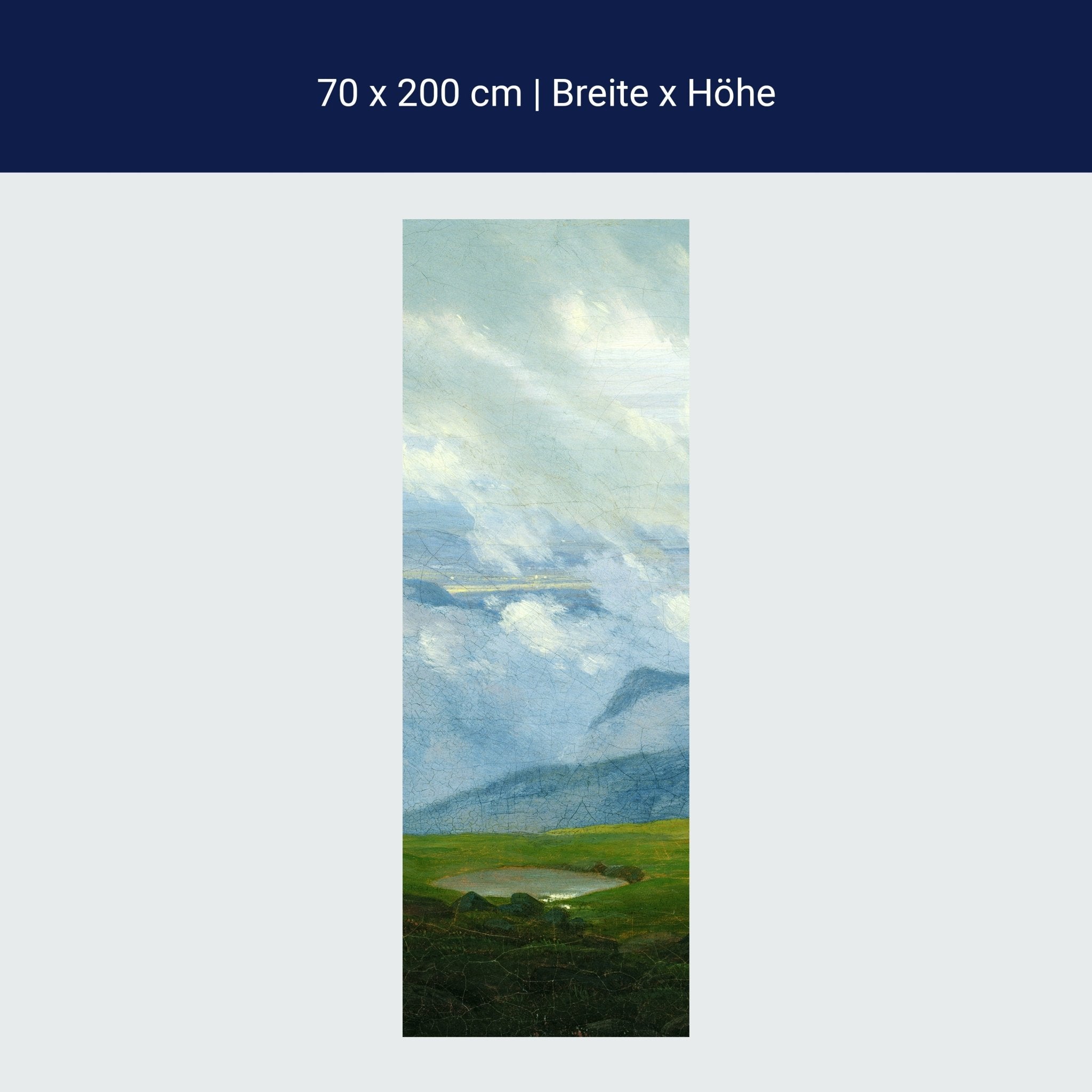 Türtapete Himmel über den Bergen Caspar David Friedrich M1543 Türtapete Himmel über den Bergen Caspar David Friedrich M1543