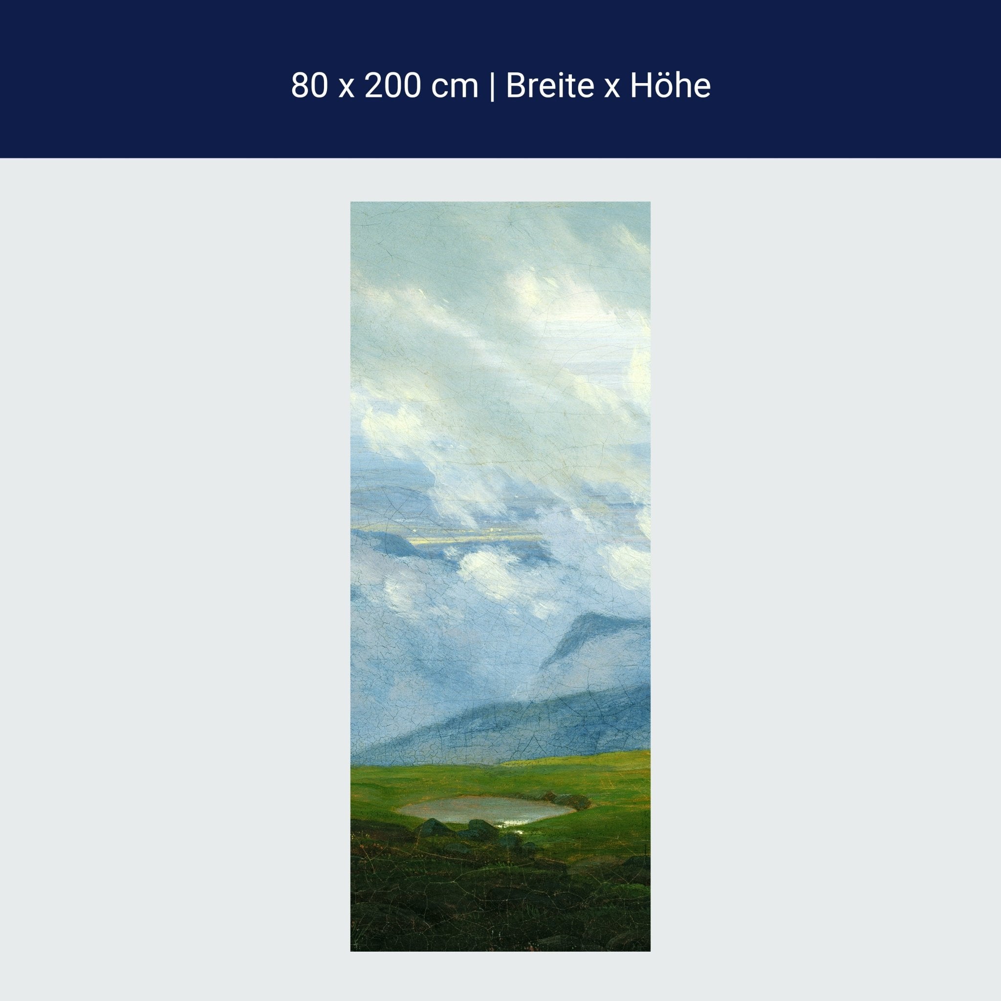 Türtapete Himmel über den Bergen Caspar David Friedrich M1543 Türtapete Himmel über den Bergen Caspar David Friedrich M1543