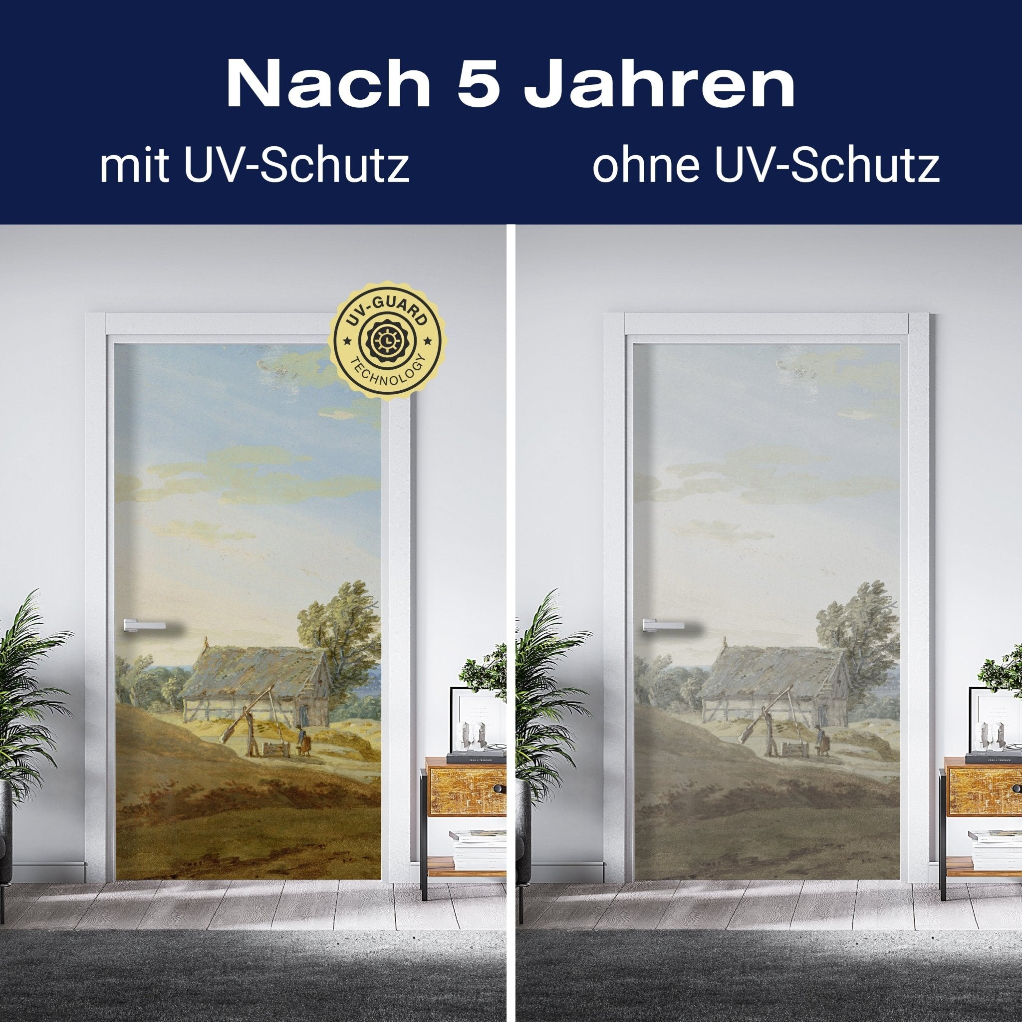 Türtapete Hütte mit Brunnen Caspar David Friedrich M1545 - Bild 4 Türtapete Hütte mit Brunnen Caspar David Friedrich M1545 - Bild 4