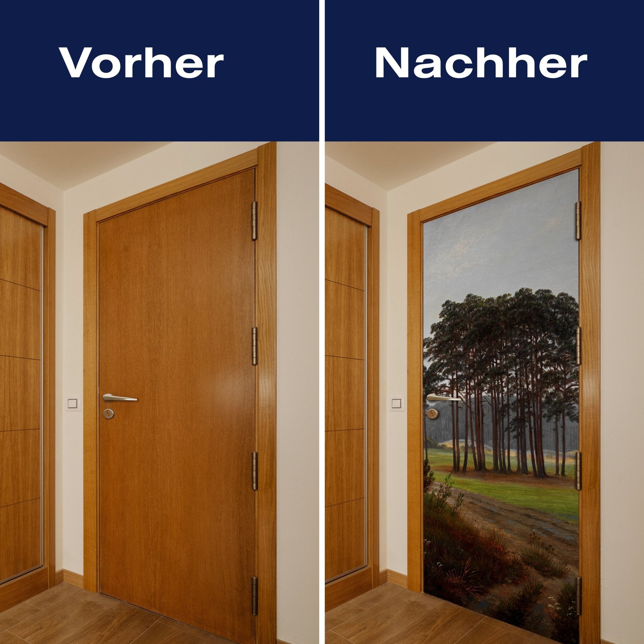 Türtapete Morgen Waldwiese Caspar David Friedrich M1547 - Bild 10 Türtapete Morgen Waldwiese Caspar David Friedrich M1547 - Bild 10