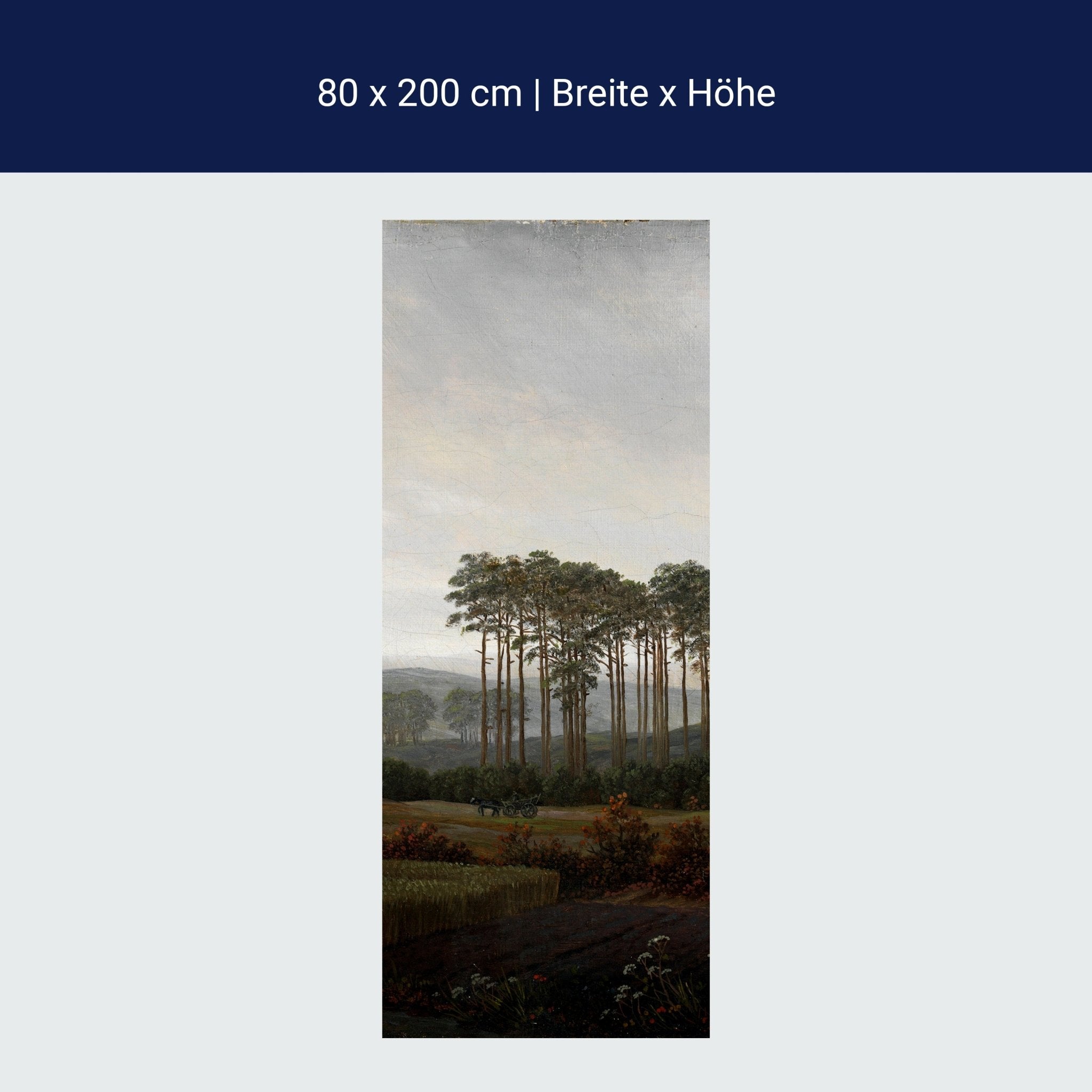 Türtapete Baumgruppe Caspar David Friedrich M1548 Türtapete Baumgruppe Caspar David Friedrich M1548