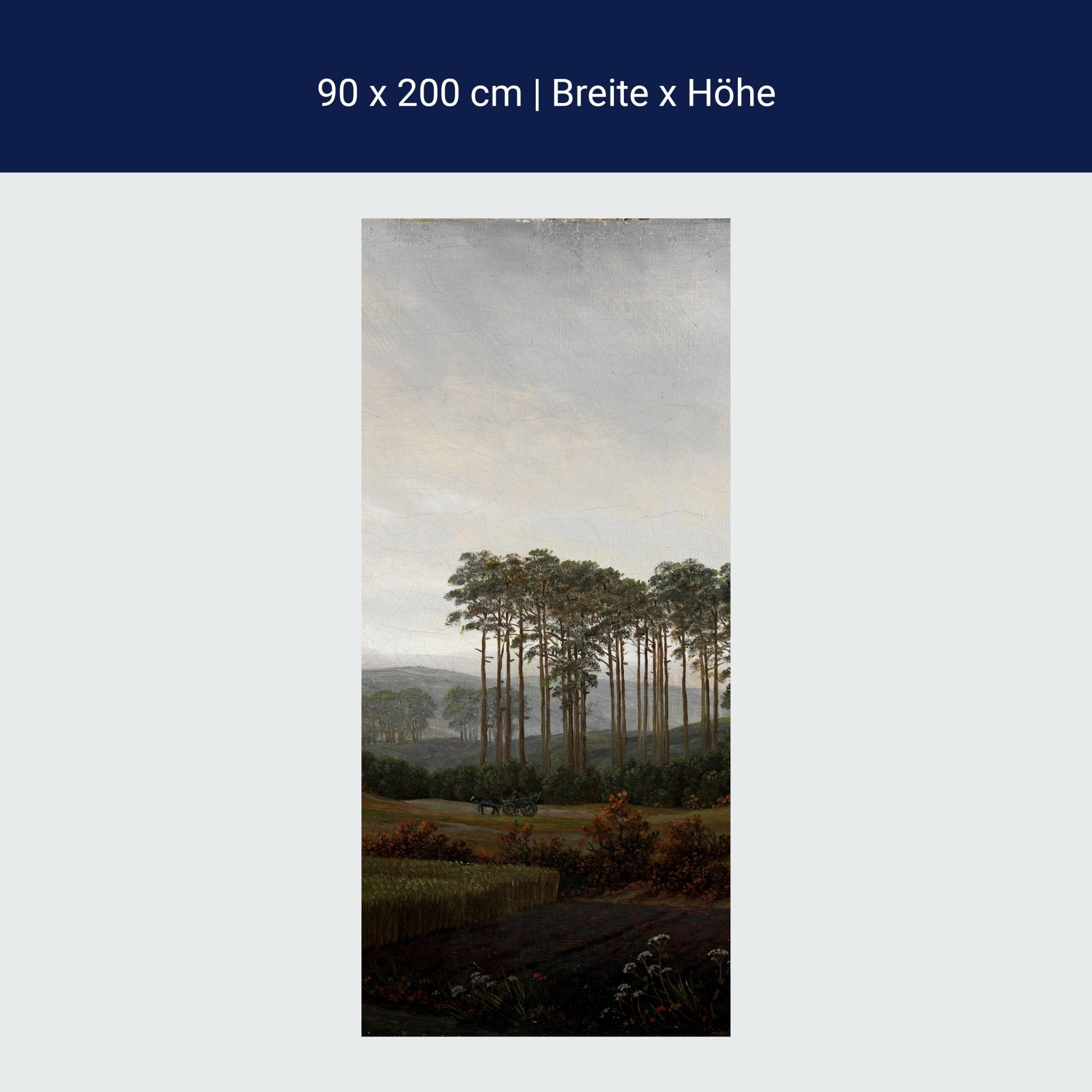 Türtapete Baumgruppe Caspar David Friedrich M1548 Türtapete Baumgruppe Caspar David Friedrich M1548