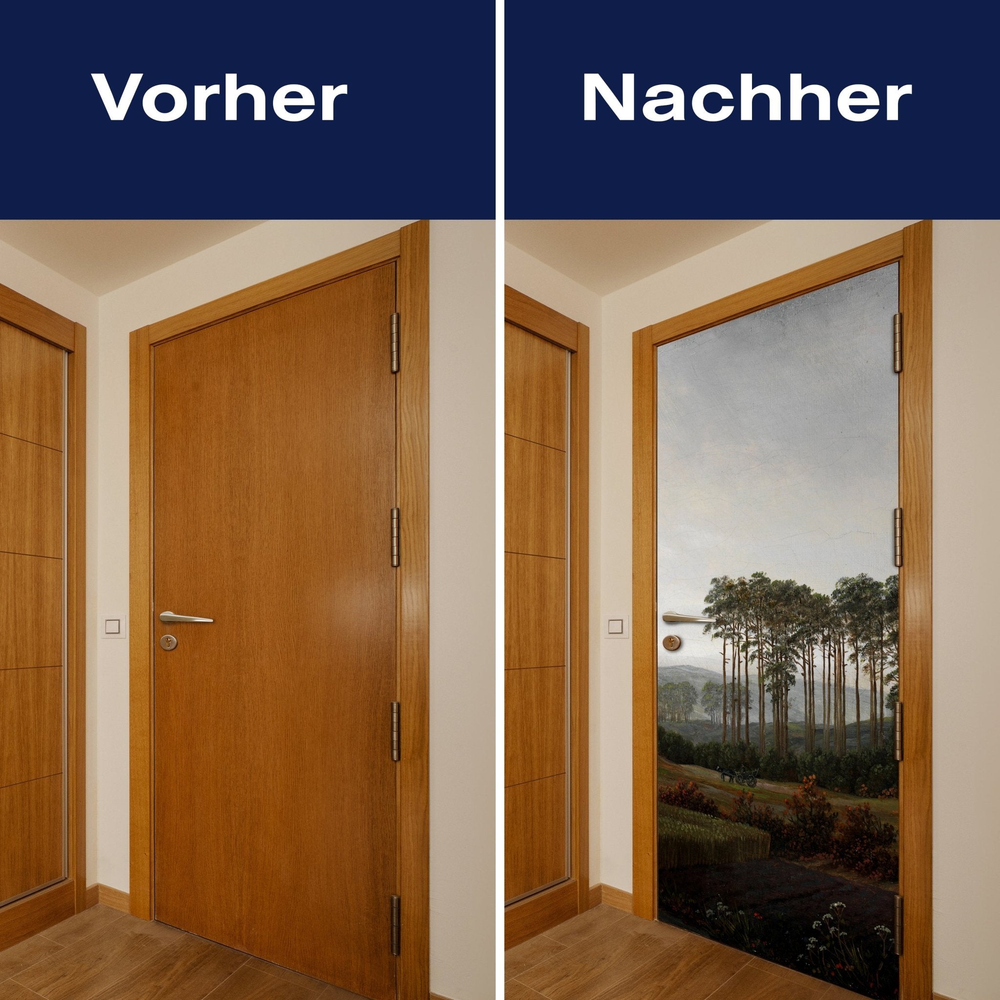 Türtapete Baumgruppe Caspar David Friedrich M1548 - Bild 10 Türtapete Baumgruppe Caspar David Friedrich M1548 - Bild 10