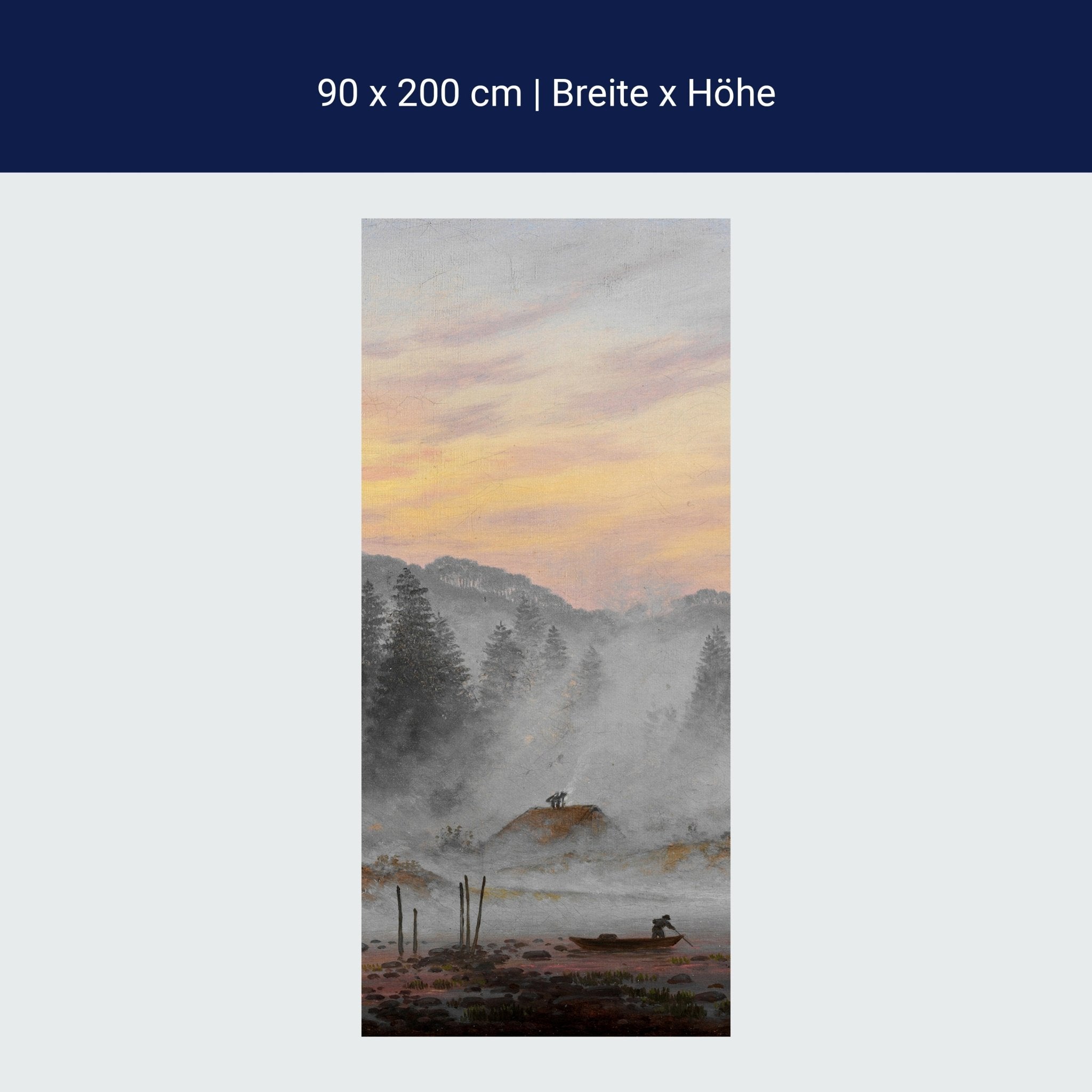 Türtapete Morgen Caspar David Friedrich M1549 Türtapete Morgen Caspar David Friedrich M1549