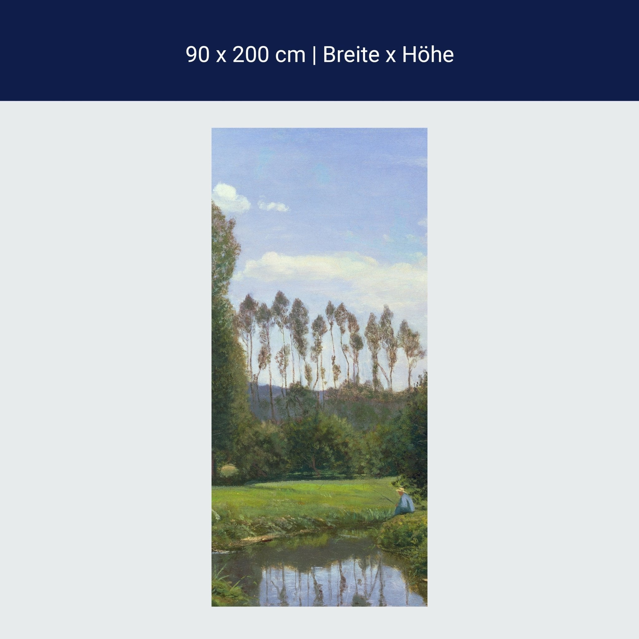 Türtapete View at Rouelles, Claude Monet M1550 Türtapete View at Rouelles, Claude Monet M1550