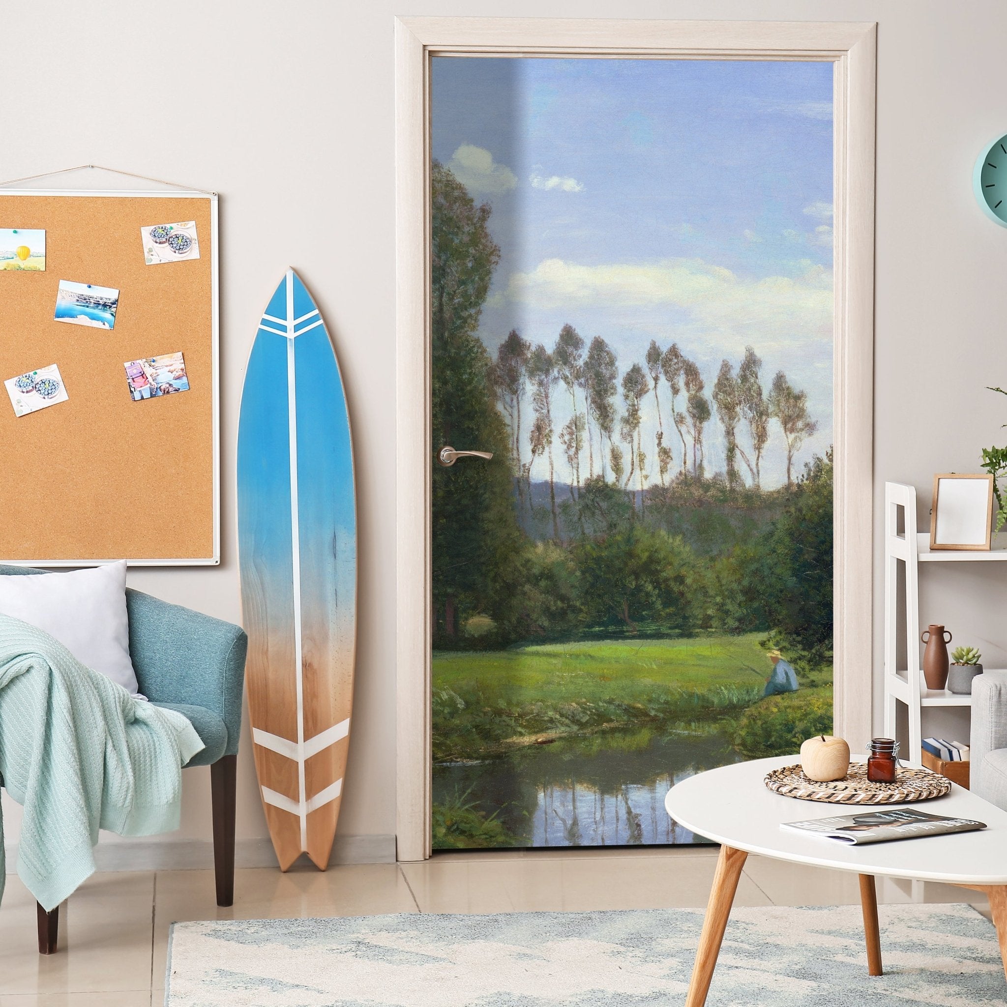 Türtapete View at Rouelles, Claude Monet M1550 - Bild 2 Türtapete View at Rouelles, Claude Monet M1550 - Bild 2