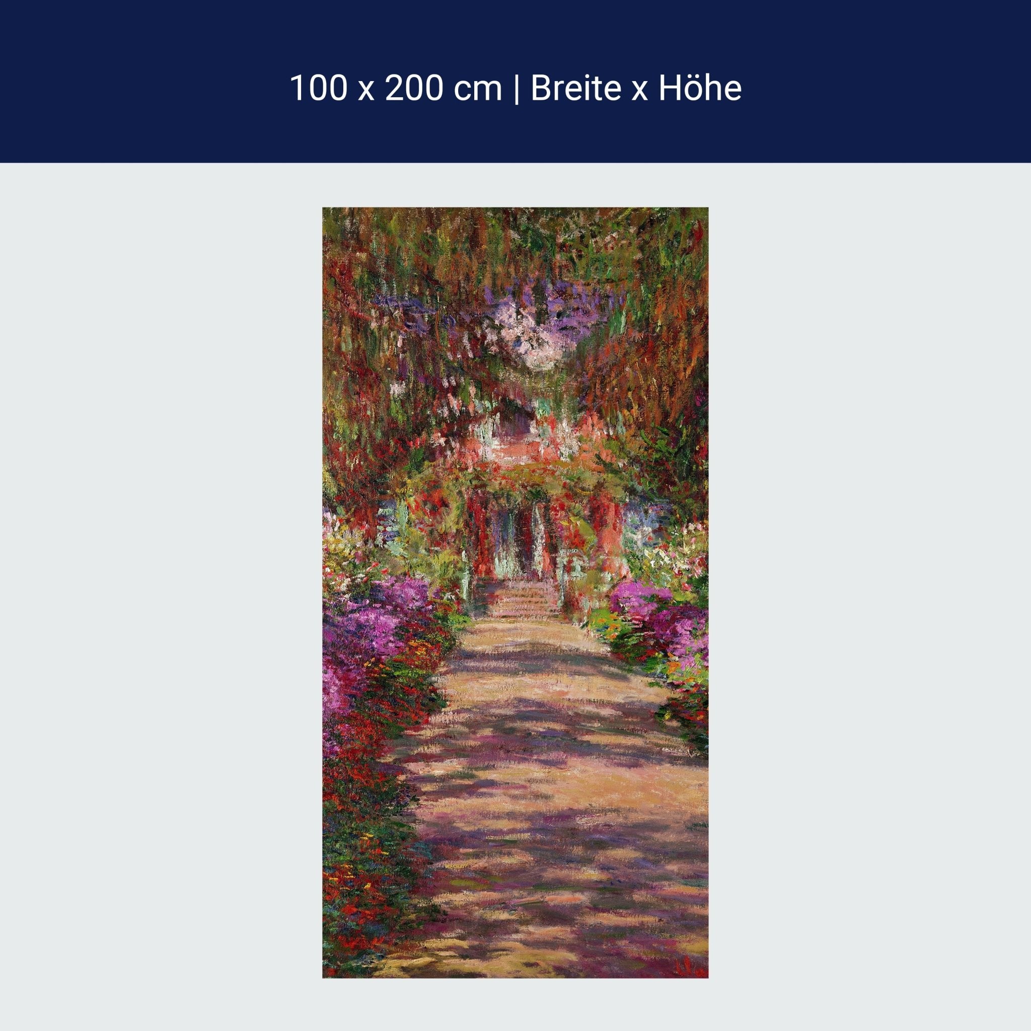 Türtapete A Pathway in Monet's Garden, Giverny, Claude Monet M1552 Türtapete A Pathway in Monet's Garden, Giverny, Claude Monet M1552