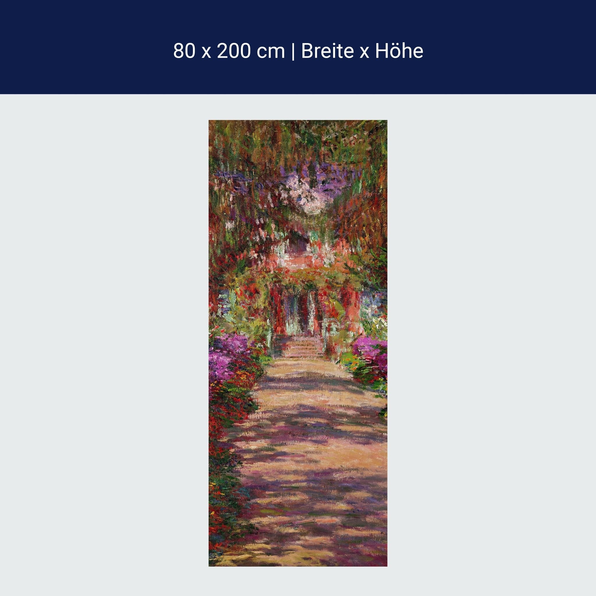 Türtapete A Pathway in Monet's Garden, Giverny, Claude Monet M1552 Türtapete A Pathway in Monet's Garden, Giverny, Claude Monet M1552