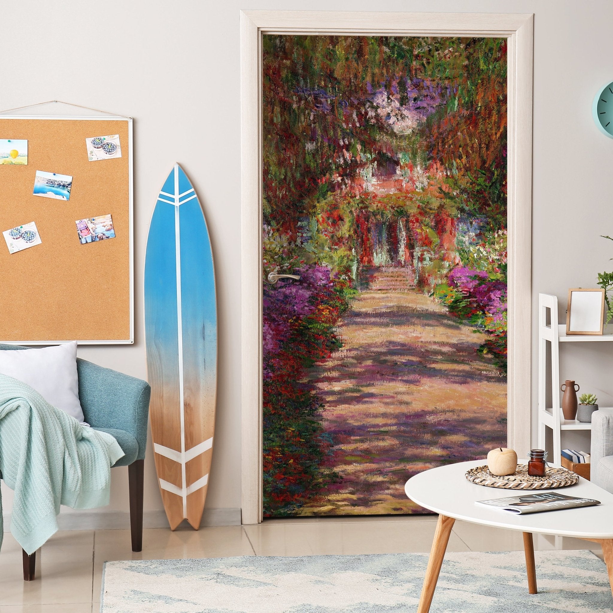 Türtapete A Pathway in Monet's Garden, Giverny, Claude Monet M1552 - Bild 2 Türtapete A Pathway in Monet's Garden, Giverny, Claude Monet M1552 - Bild 2