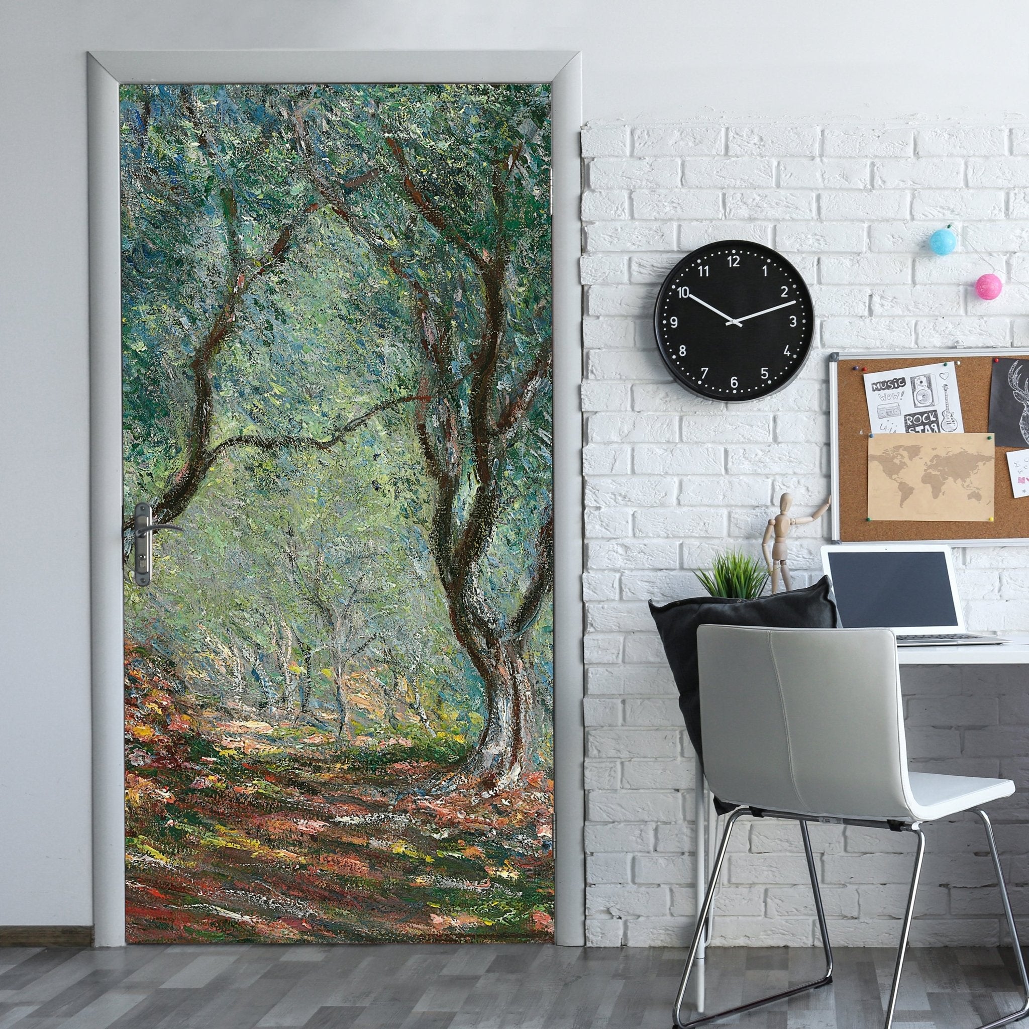 Türtapete Olive Trees in the Moreno Garden, Claude Monet M1553 - Bild 1 Türtapete Olive Trees in the Moreno Garden, Claude Monet M1553 - Bild 1