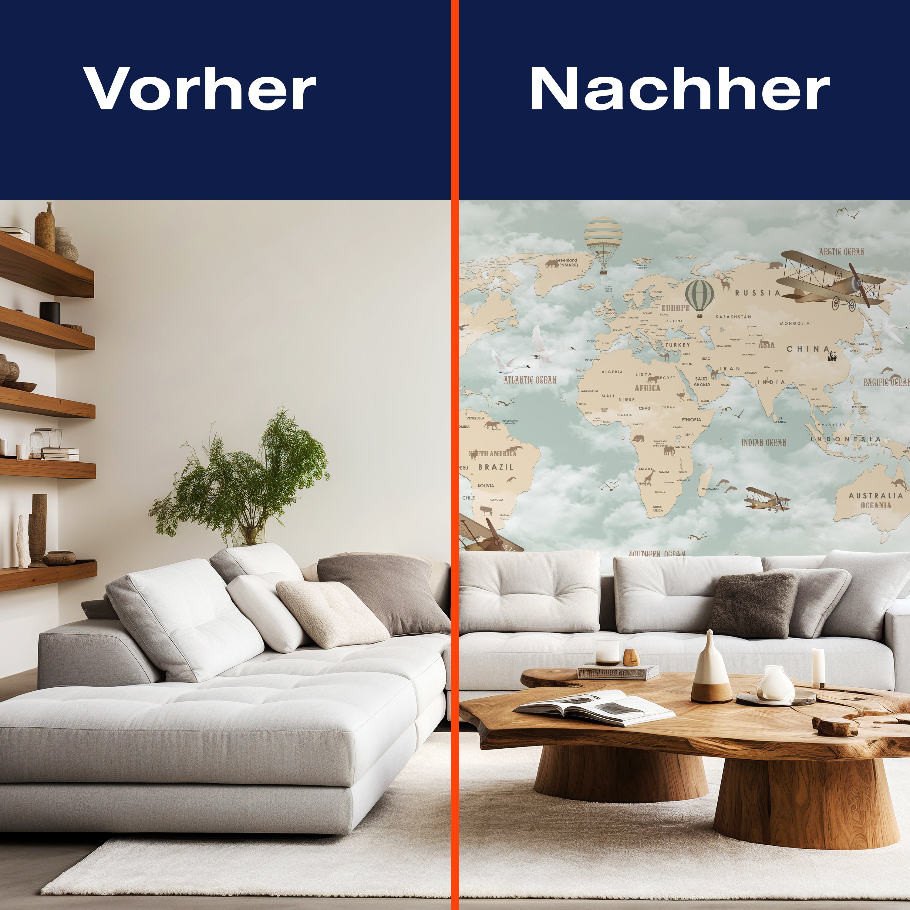 Fototapete Weltkarte M1845 - Bild 9 Fototapete Weltkarte M1845 - Bild 9