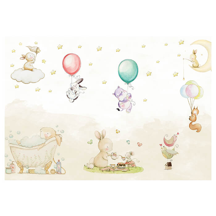 Fototapete Tiere Ballon M1846 - Bild 2 Fototapete Tiere Ballon M1846 - Bild 2