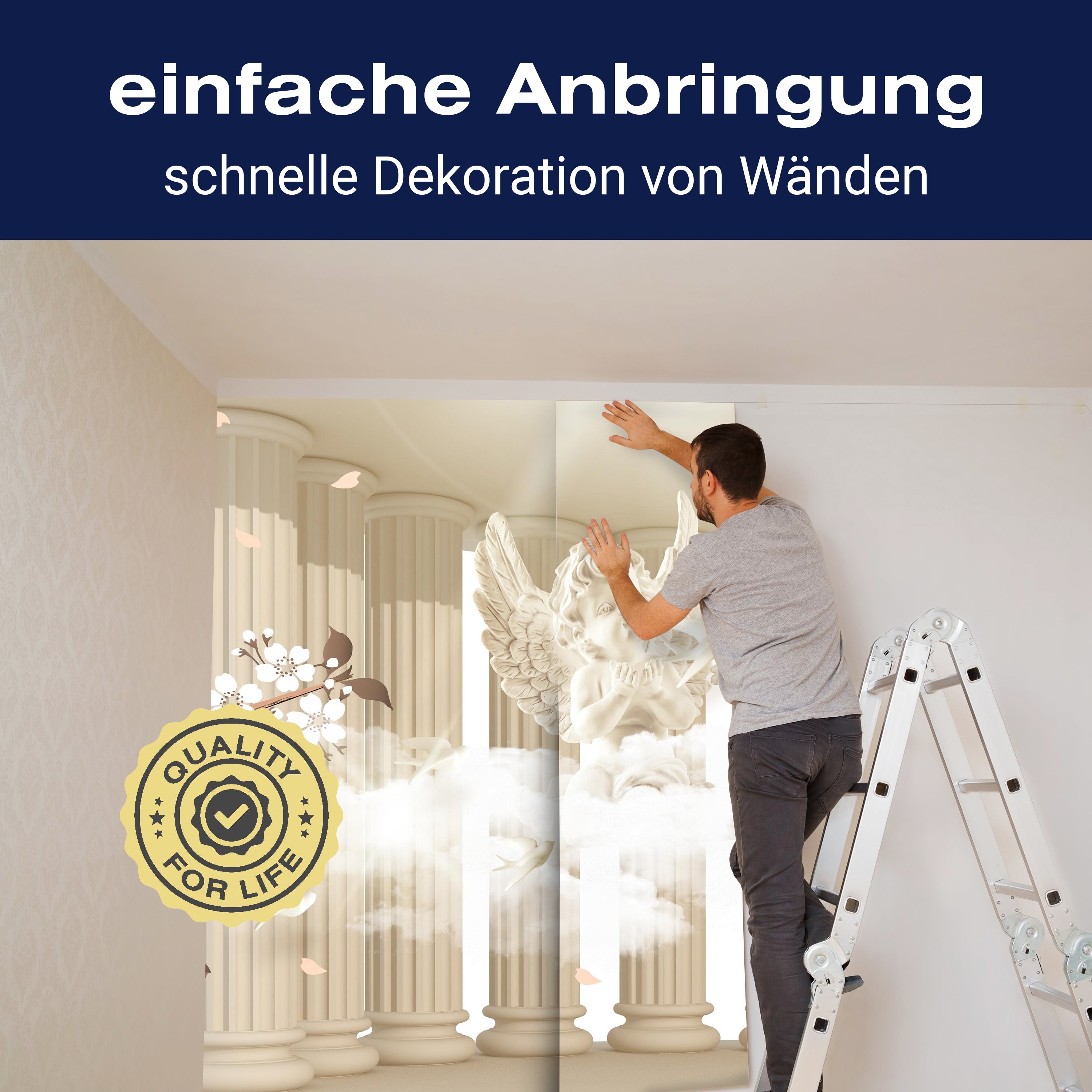 Fototapete Säulen Engel Sepia M1854 - Bild 3 Fototapete Säulen Engel Sepia M1854 - Bild 3