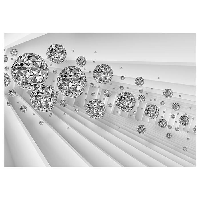 Fototapete Graue Kugeln 3D M1996 - Bild 2 Fototapete Graue Kugeln 3D M1996 - Bild 2