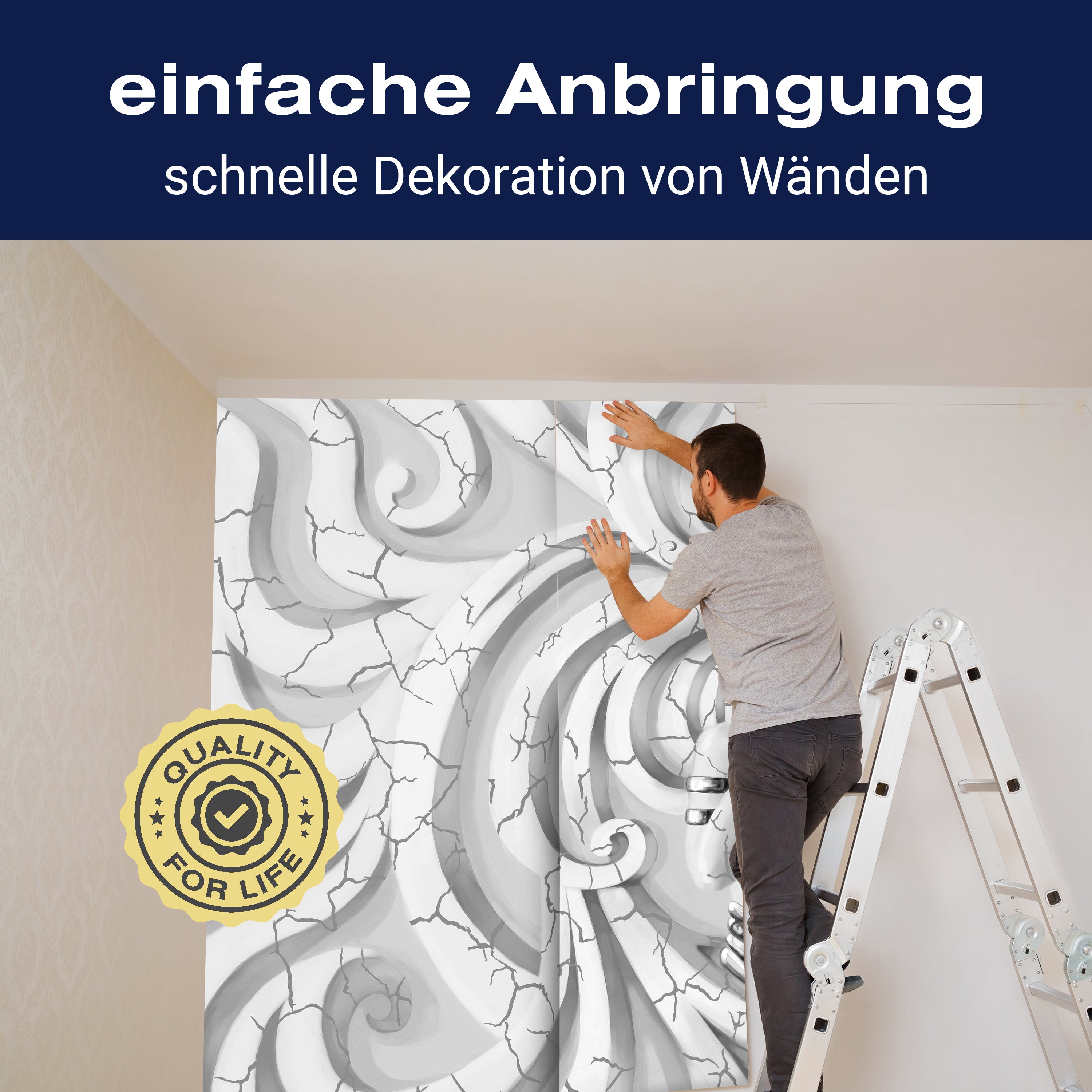 Fototapete Grau Fantasy Stein Abstrakt M3629 - Bild 3 Fototapete Grau Fantasy Stein Abstrakt M3629 - Bild 3