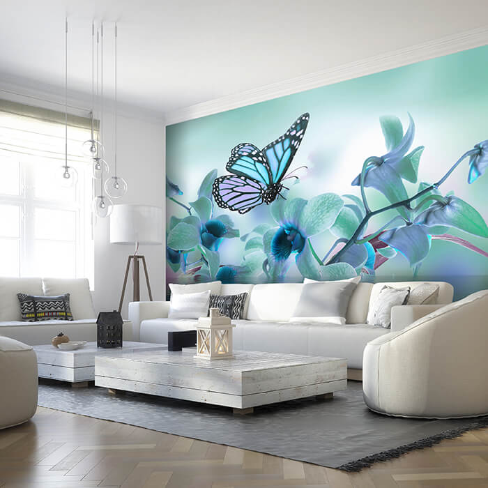 Fototapete Türkis Orchidee M3741 - Bild 1 Fototapete Türkis Orchidee M3741 - Bild 1