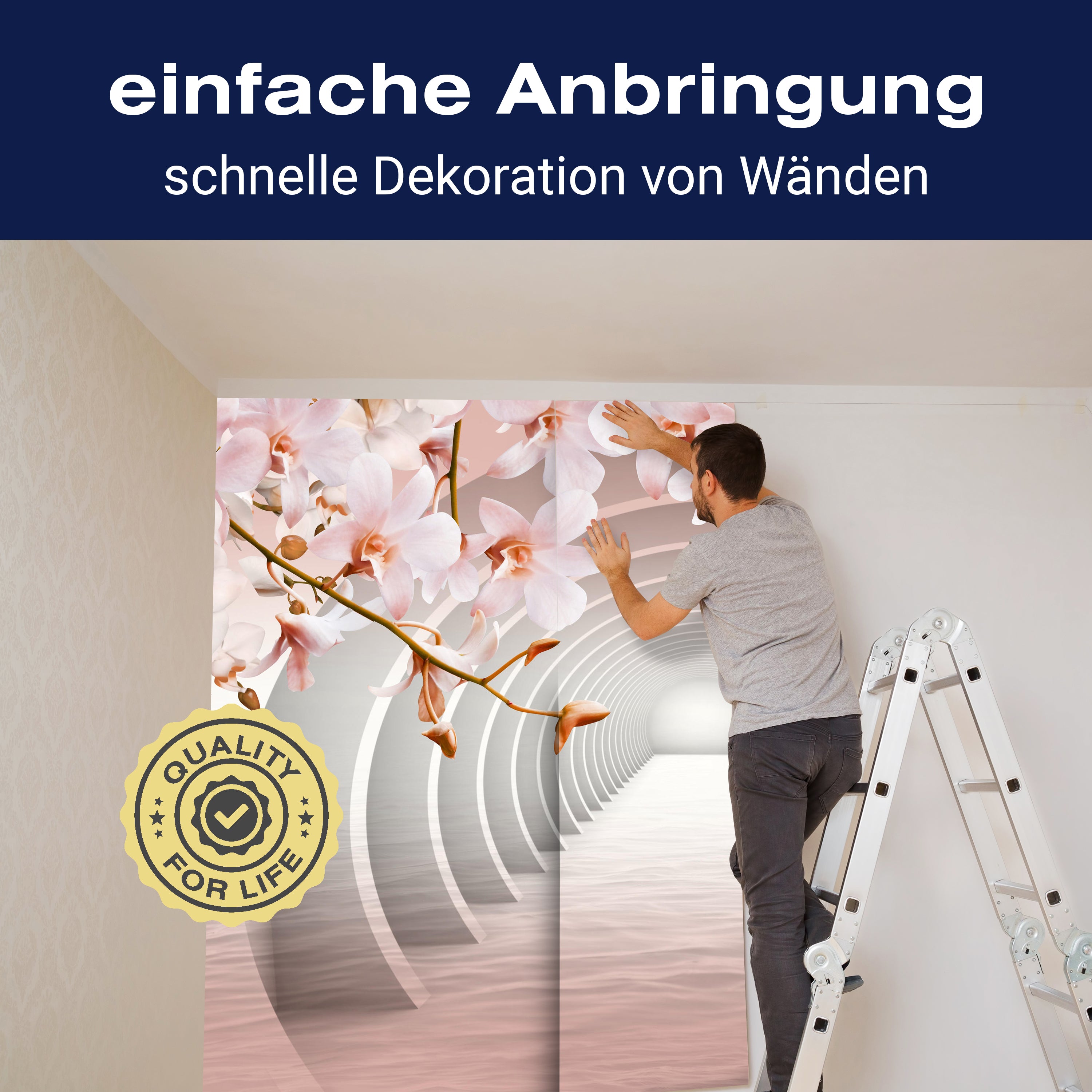 Fototapete Tunnel Rosa Blumen M3935 - Bild 3 Fototapete Tunnel Rosa Blumen M3935 - Bild 3