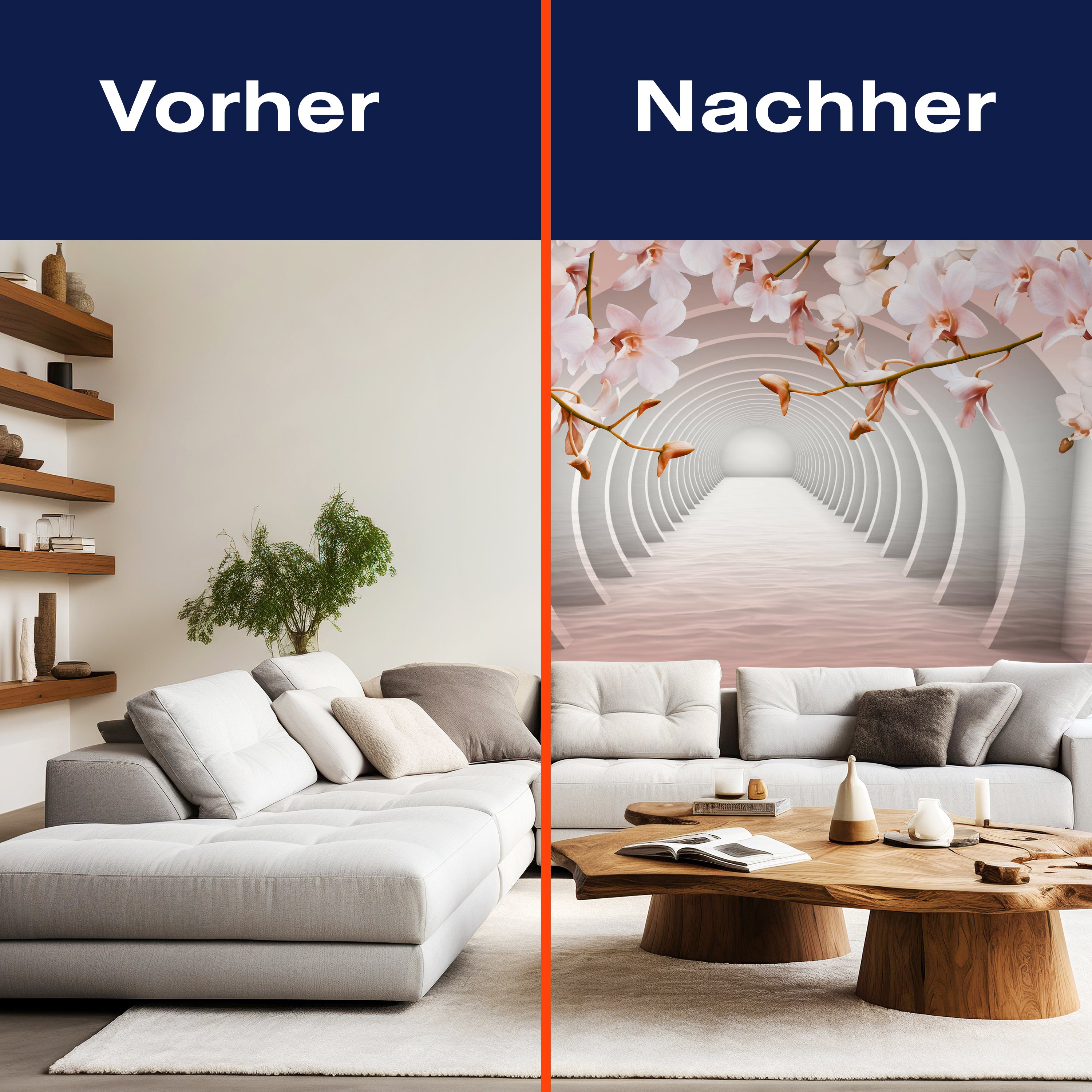 Fototapete Tunnel Rosa Blumen M3935 - Bild 9 Fototapete Tunnel Rosa Blumen M3935 - Bild 9