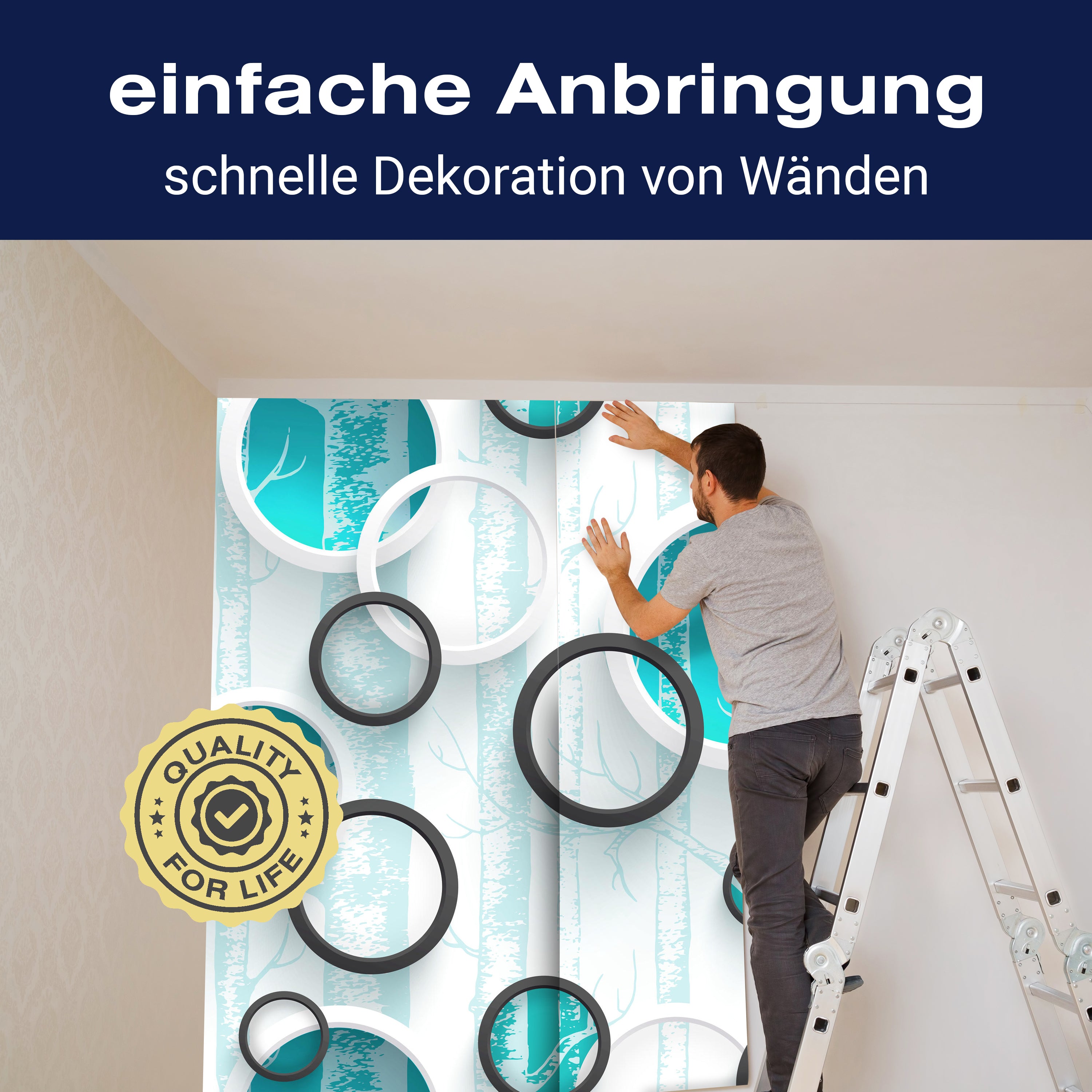 Fototapete Baum türkis M4063 - Bild 3 Fototapete Baum türkis M4063 - Bild 3