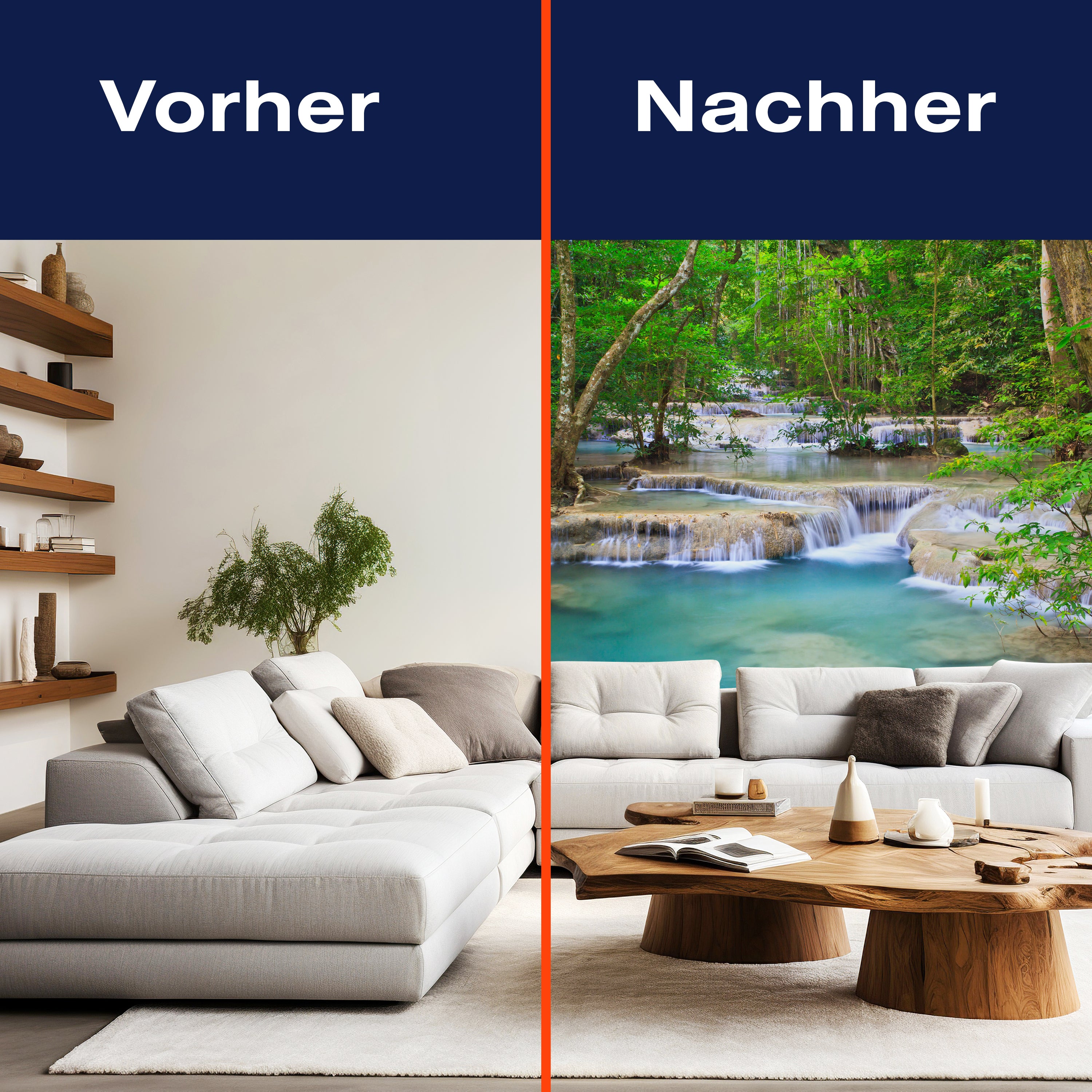 Fototapete Wasserfall Strom Wald Kanjanaburi M4843 - Bild 9 Fototapete Wasserfall Strom Wald Kanjanaburi M4843 - Bild 9