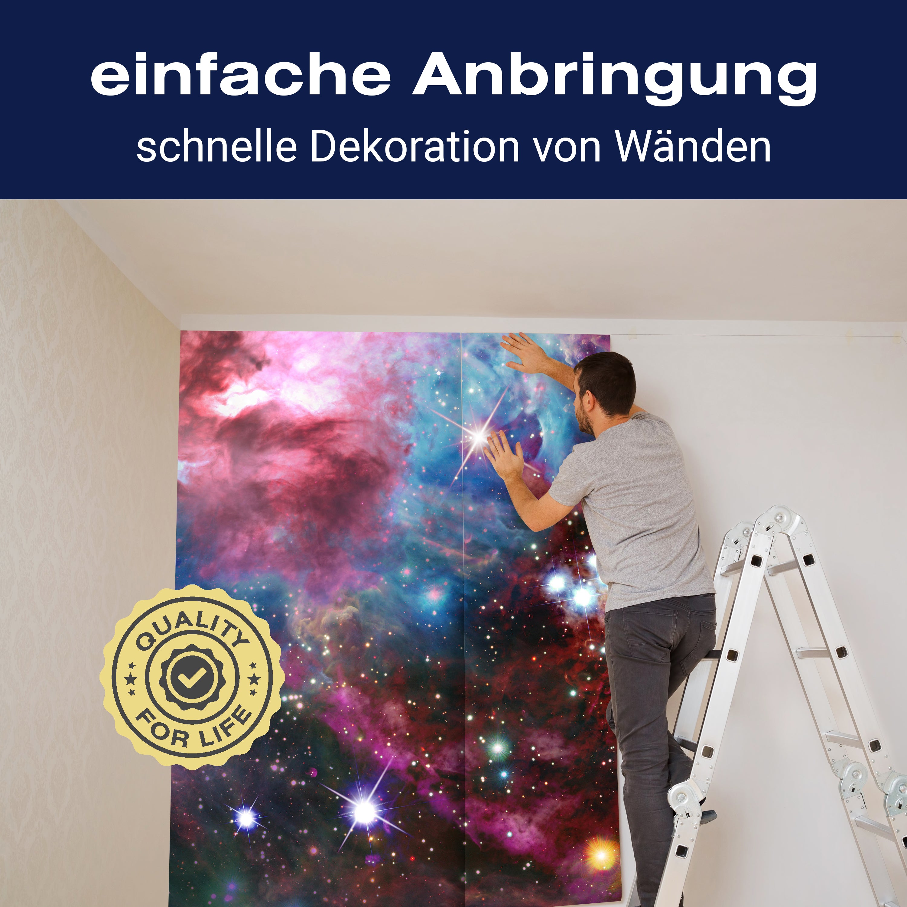 Fototapete Weltraumnebel Universum Weltall Sternen M4849 - Bild 3 Fototapete Weltraumnebel Universum Weltall Sternen M4849 - Bild 3