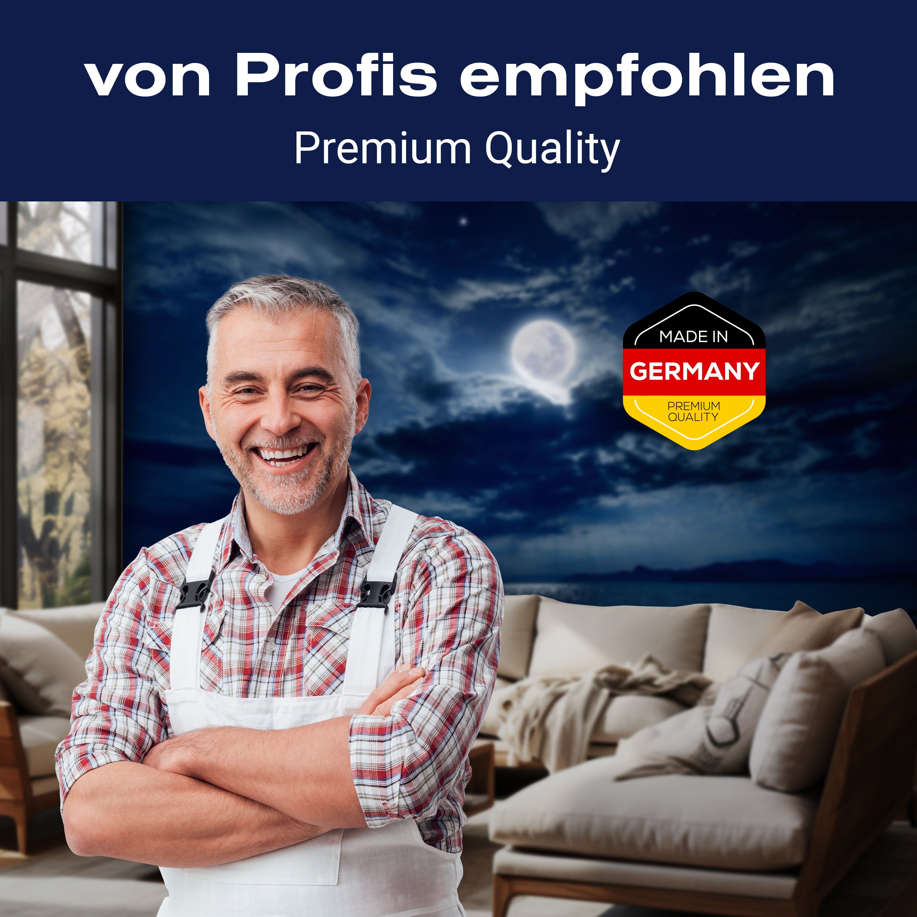 Fototapete Nächtlichter Himmel Vollmond Meer Sterne M4866 - Bild 5 Fototapete Nächtlichter Himmel Vollmond Meer Sterne M4866 - Bild 5