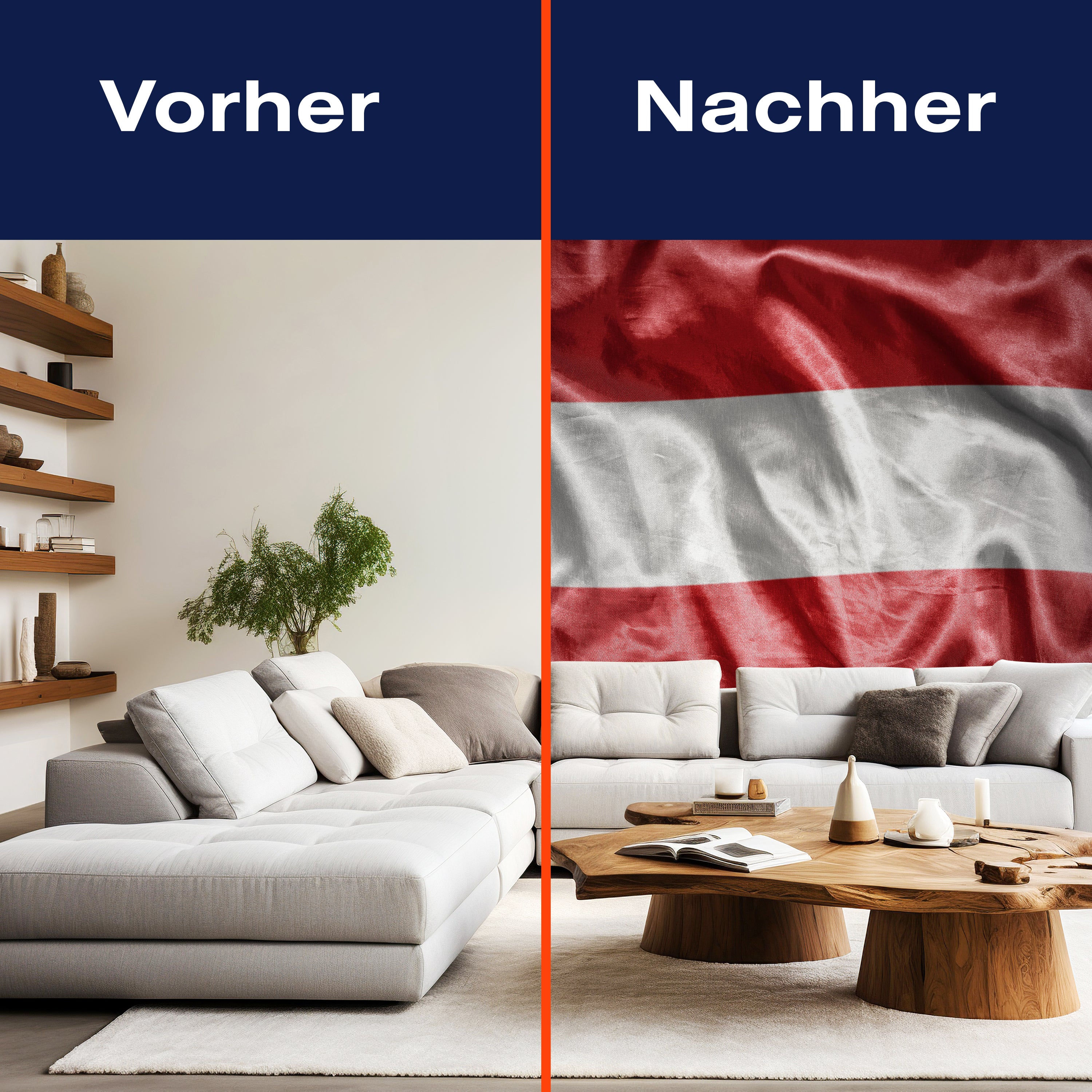 Fototapete Wehende Österreichische Flagge M4913 - Bild 9 Fototapete Wehende Österreichische Flagge M4913 - Bild 9