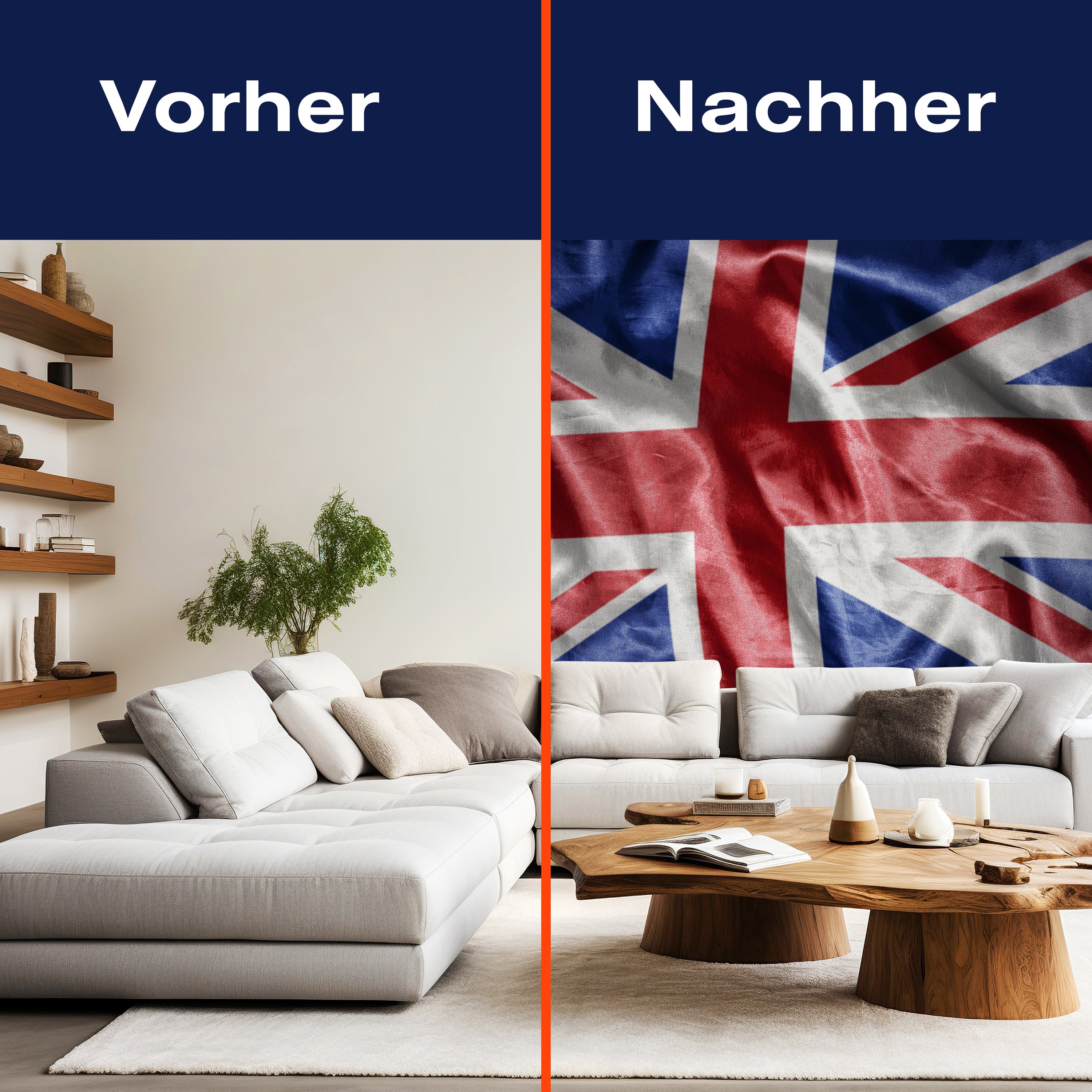 Fototapete Wehende Britische Flagge M4914 - Bild 9 Fototapete Wehende Britische Flagge M4914 - Bild 9