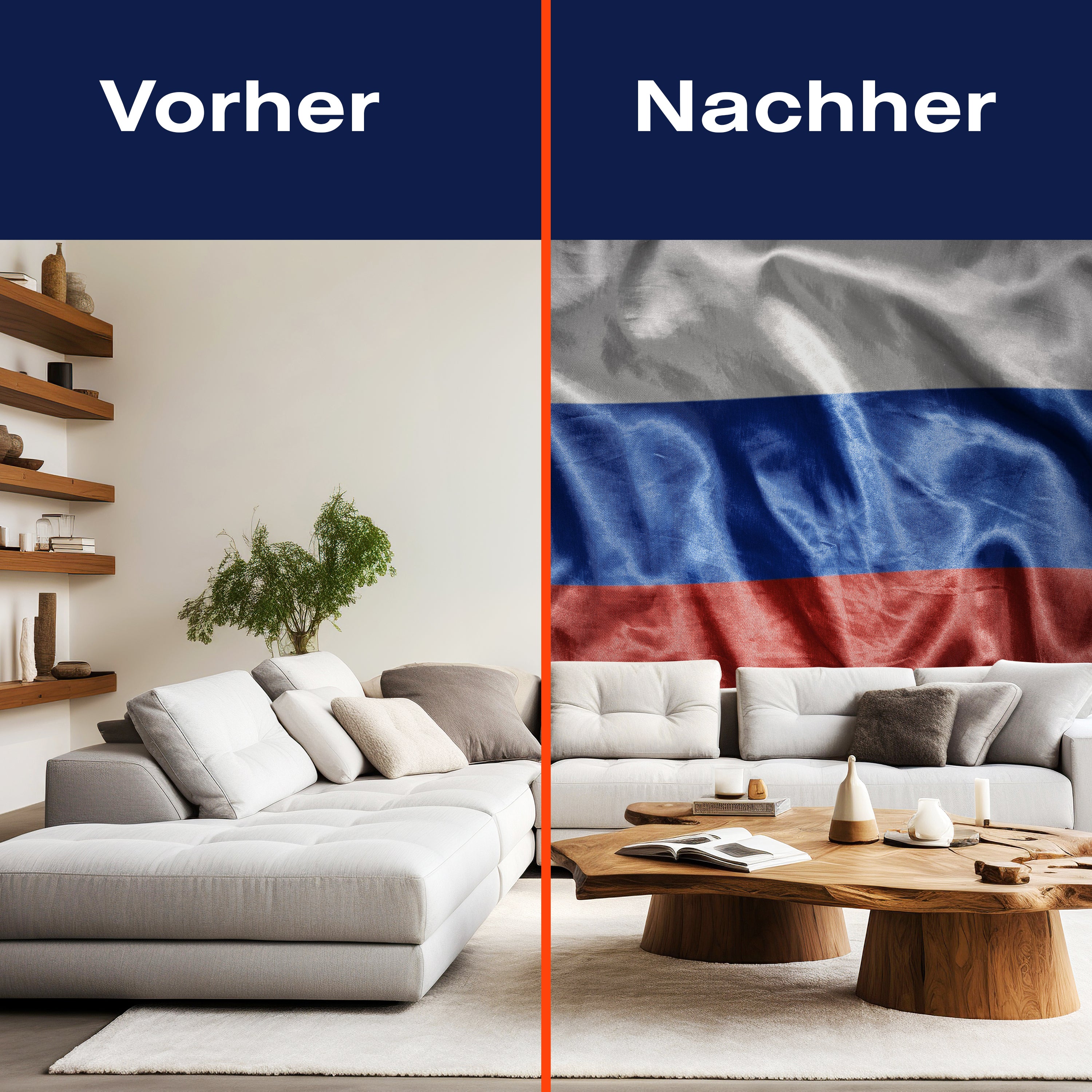 Fototapete Wehende Russische Flagge M4922 - Bild 9 Fototapete Wehende Russische Flagge M4922 - Bild 9