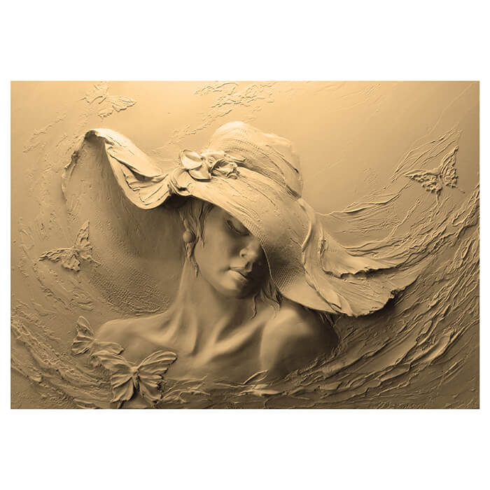 Fototapete sepia Skulptur Frau Schmetterlinge Gips M5265 - Bild 2 Fototapete sepia Skulptur Frau Schmetterlinge Gips M5265 - Bild 2