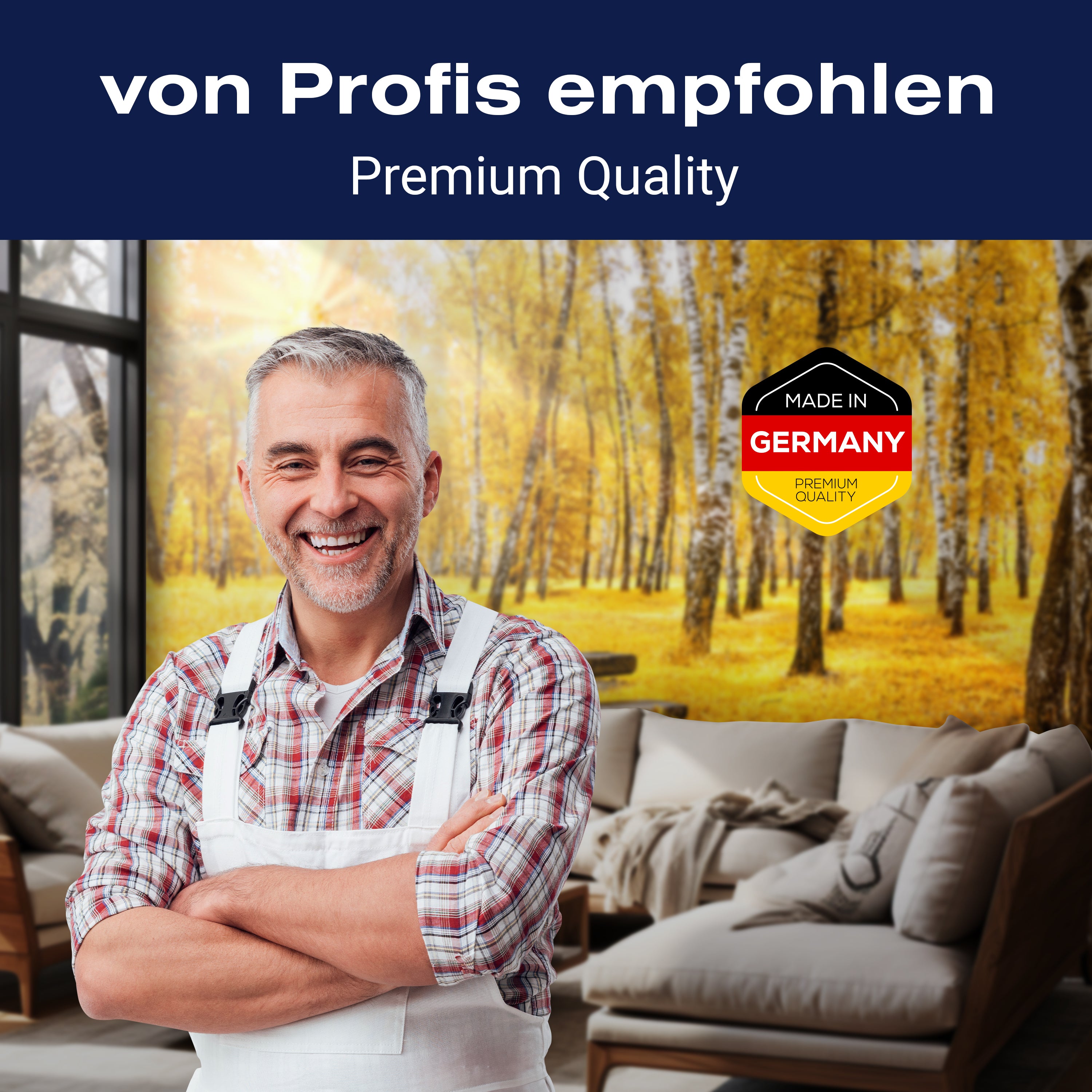 Fototapete Herbst Birke Bank M5676 - Bild 5 Fototapete Herbst Birke Bank M5676 - Bild 5