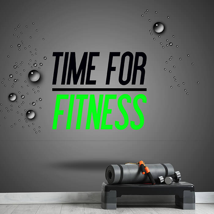 Fototapete Spruch Time for Fitness M5694 - Bild 1 Fototapete Spruch Time for Fitness M5694 - Bild 1