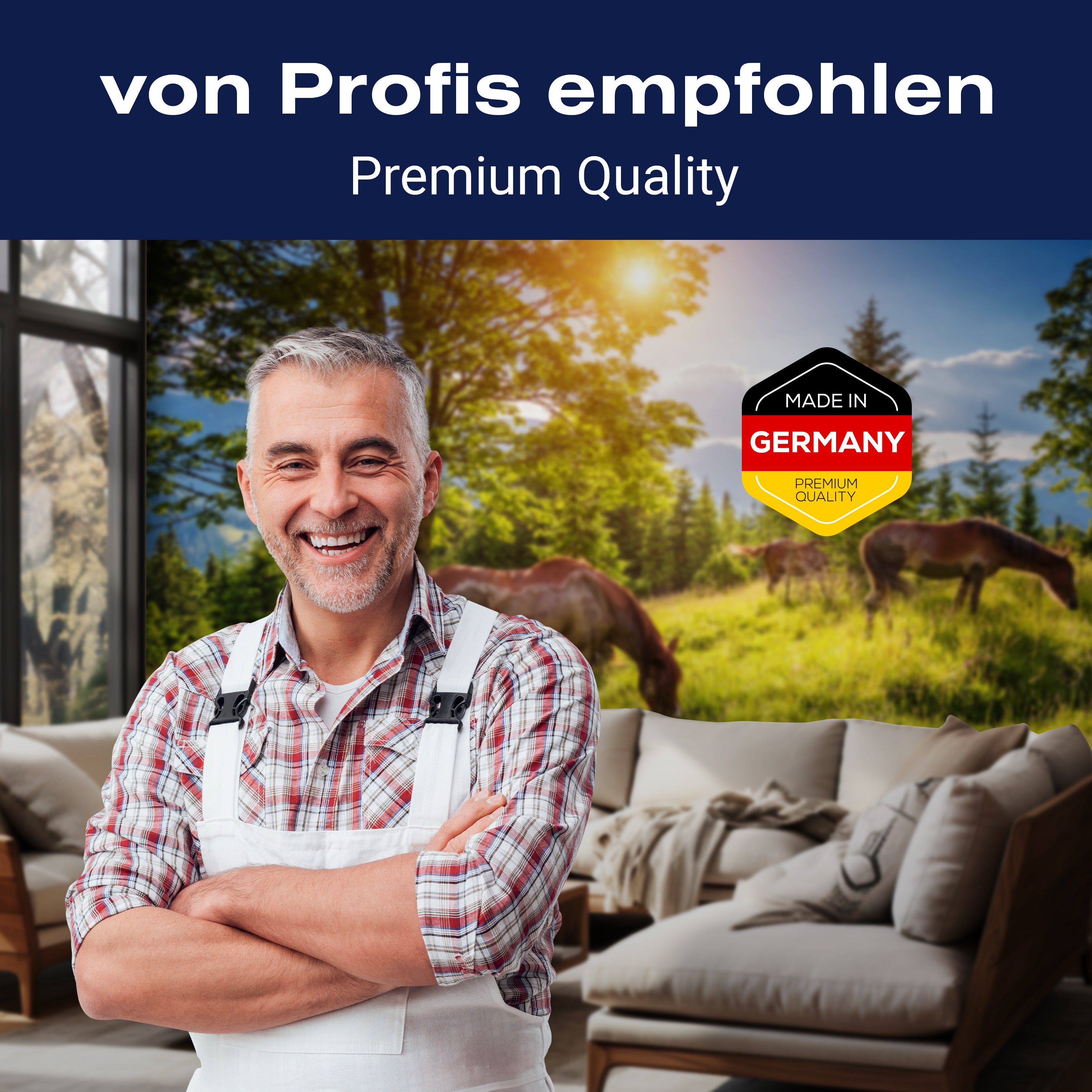 Fototapete Wiese mit Pferden M5727 - Bild 5 Fototapete Wiese mit Pferden M5727 - Bild 5