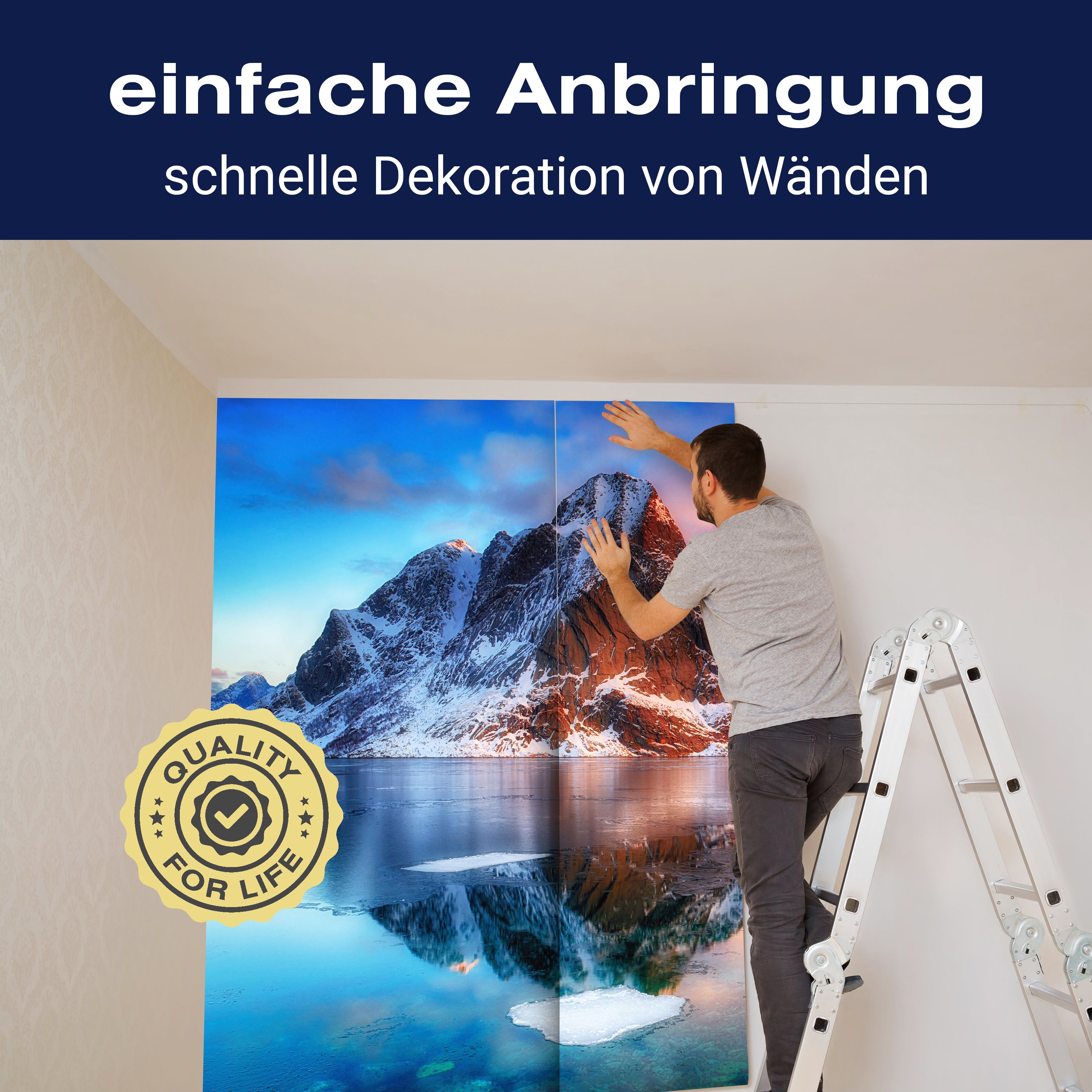 Fototapete Berg mit See M5744 - Bild 3 Fototapete Berg mit See M5744 - Bild 3