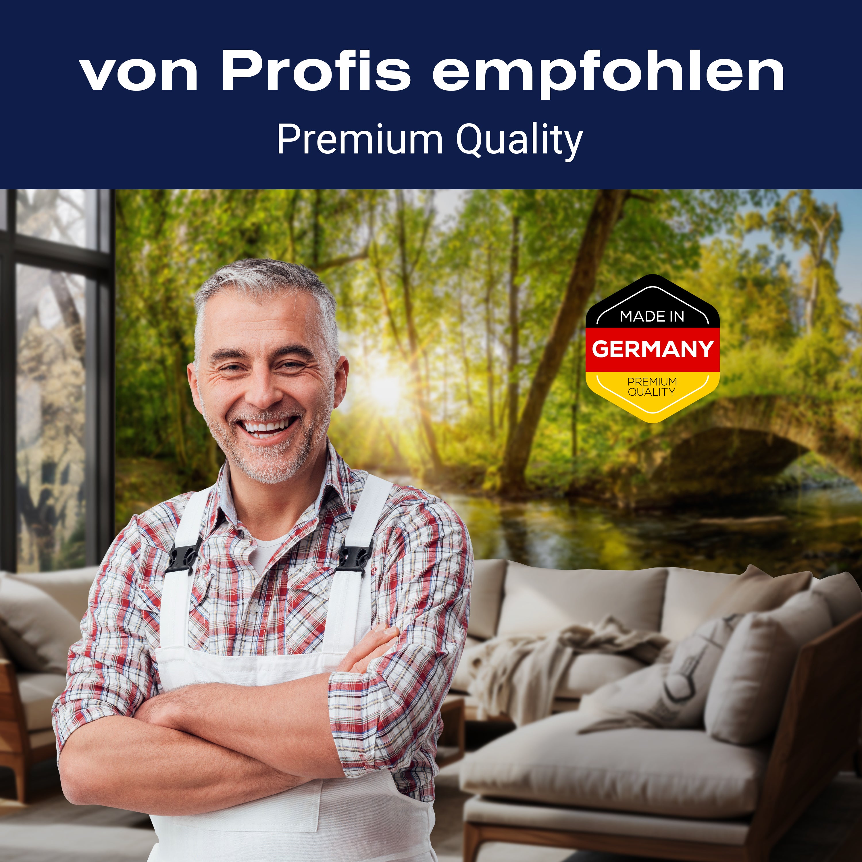 Fototapete Wald mit Brücke M5758 - Bild 5 Fototapete Wald mit Brücke M5758 - Bild 5