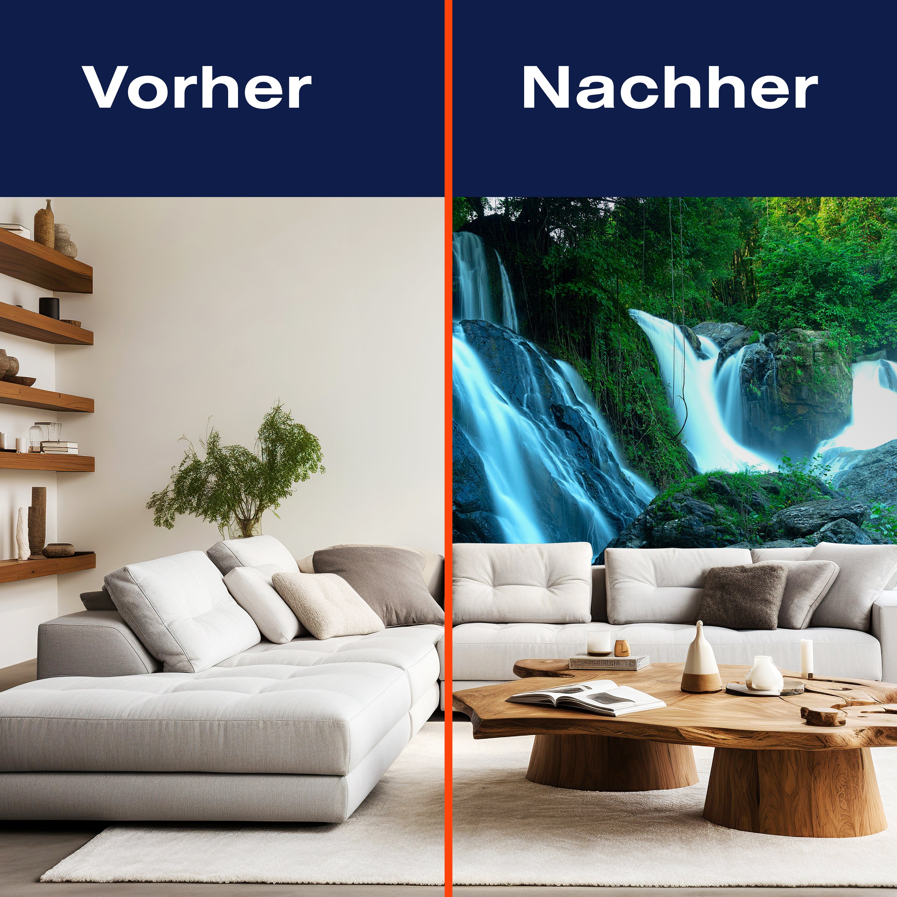 Fototapete Wald mit Wasserfall M5759 - Bild 9 Fototapete Wald mit Wasserfall M5759 - Bild 9