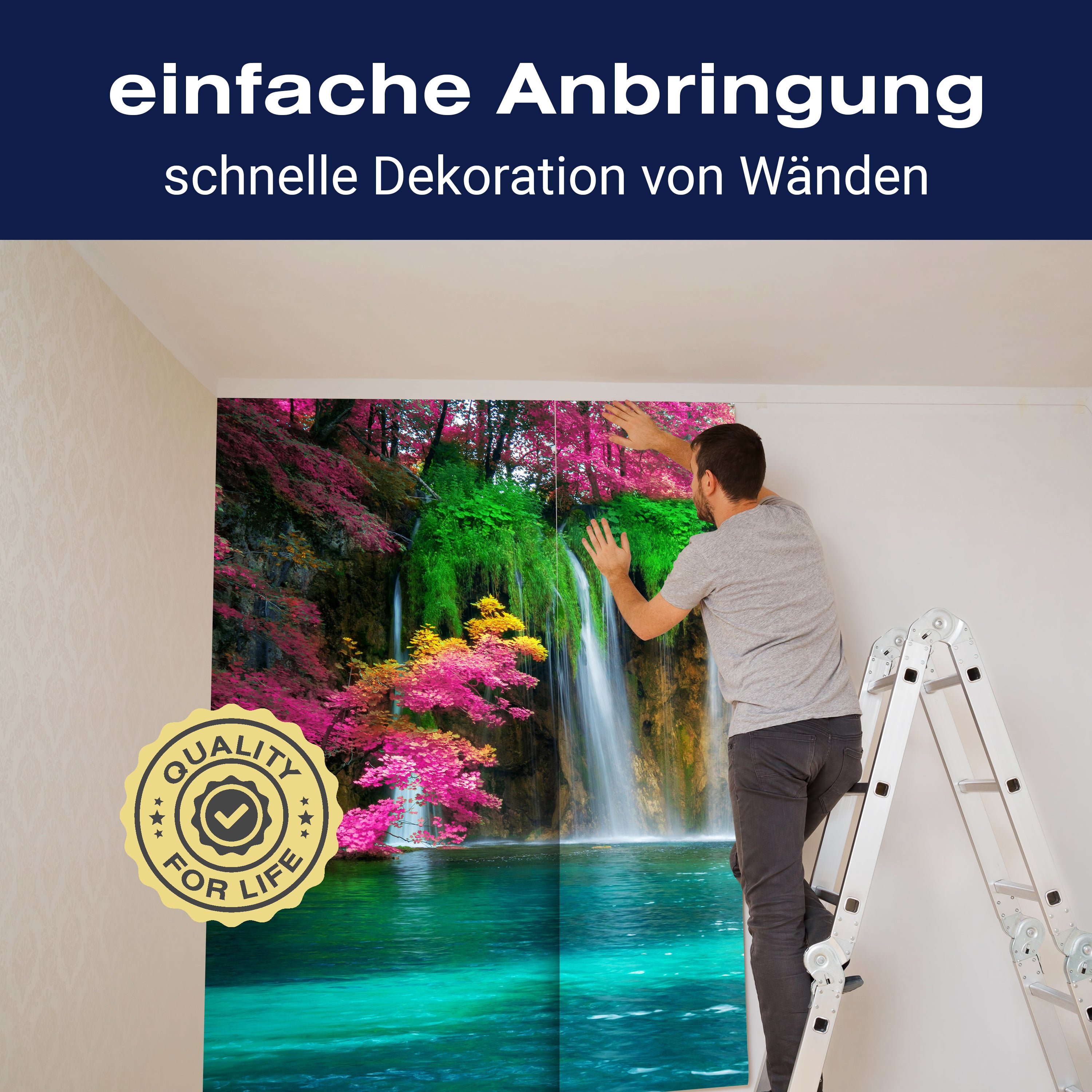 Fototapete See mit Wasserfall M5763 - Bild 3 Fototapete See mit Wasserfall M5763 - Bild 3