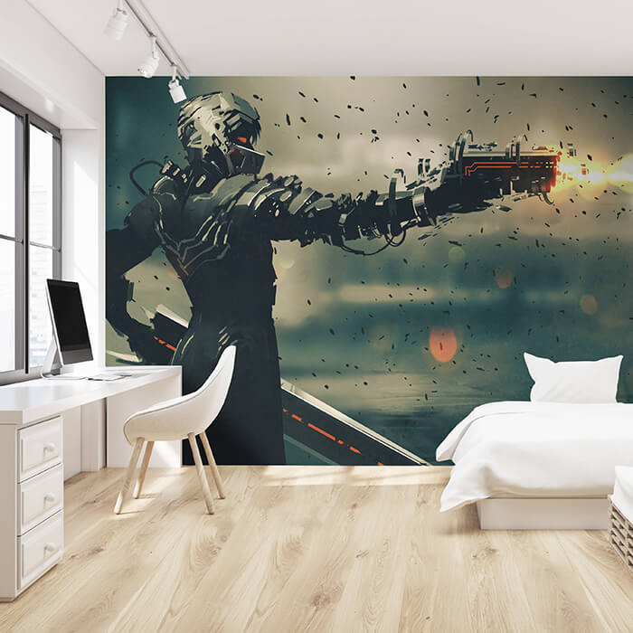 Fototapete Anime Waffe Soldat M5851 - Bild 1 Fototapete Anime Waffe Soldat M5851 - Bild 1