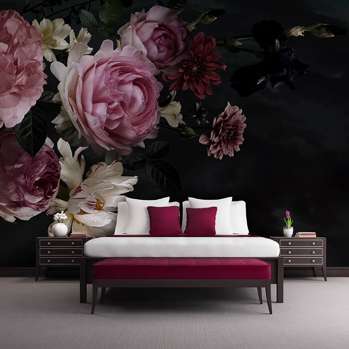 Fototapete Blumen Blüten Rosa M5867 - Bild 1 Fototapete Blumen Blüten Rosa M5867 - Bild 1