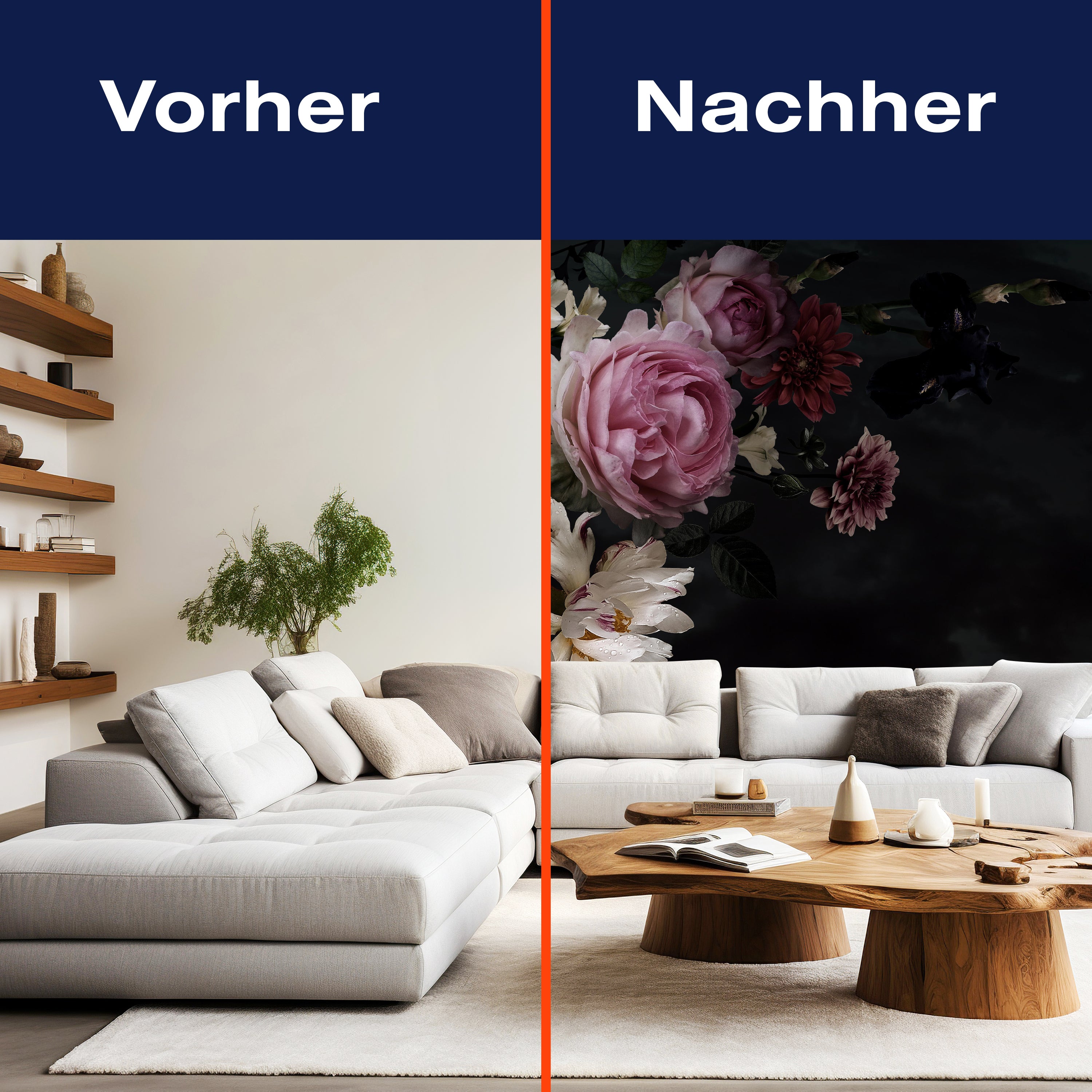 Fototapete Blumen Blüten Rosa M5867 - Bild 9 Fototapete Blumen Blüten Rosa M5867 - Bild 9