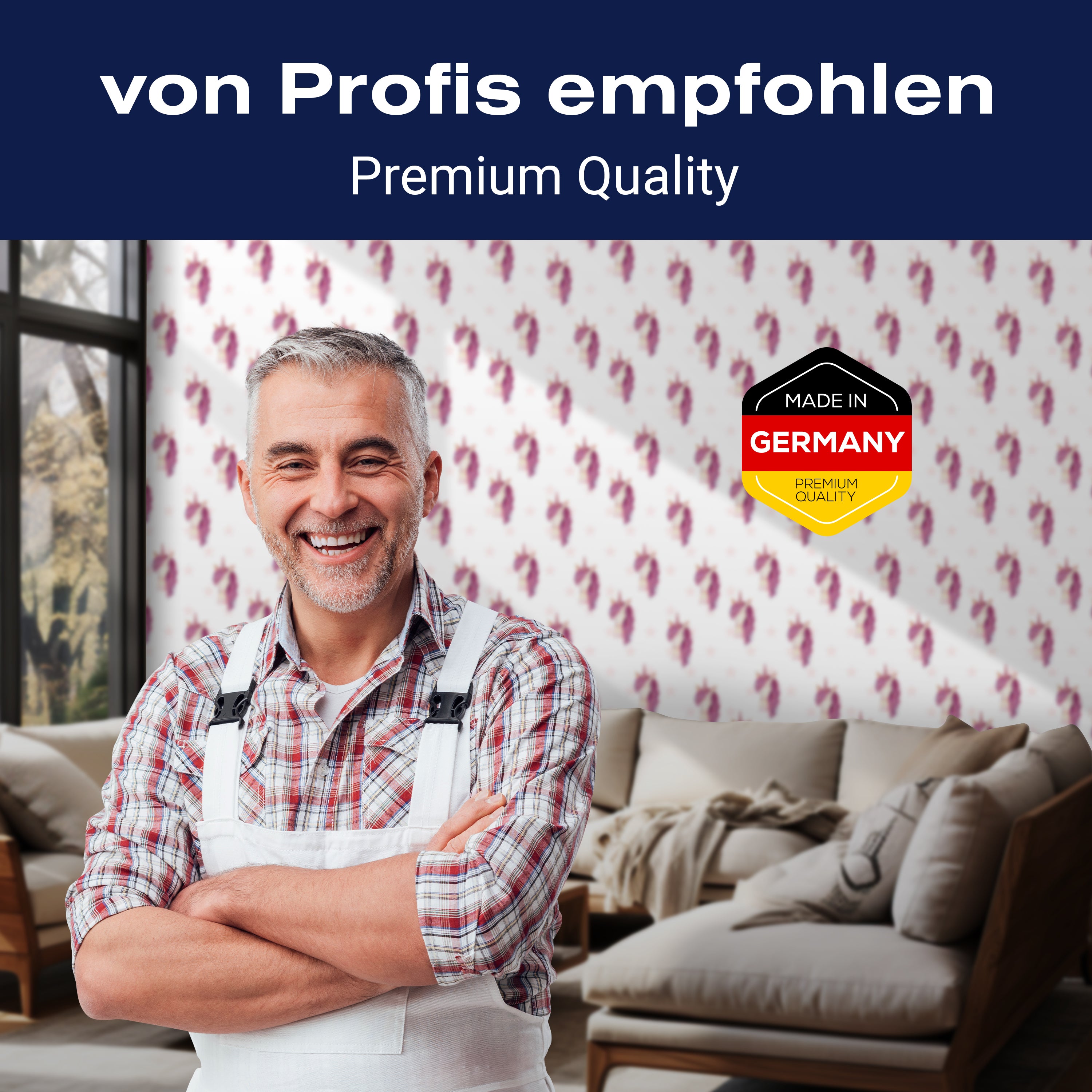 Fototapete Einhorn Muster Sterne M5880 - Bild 5 Fototapete Einhorn Muster Sterne M5880 - Bild 5