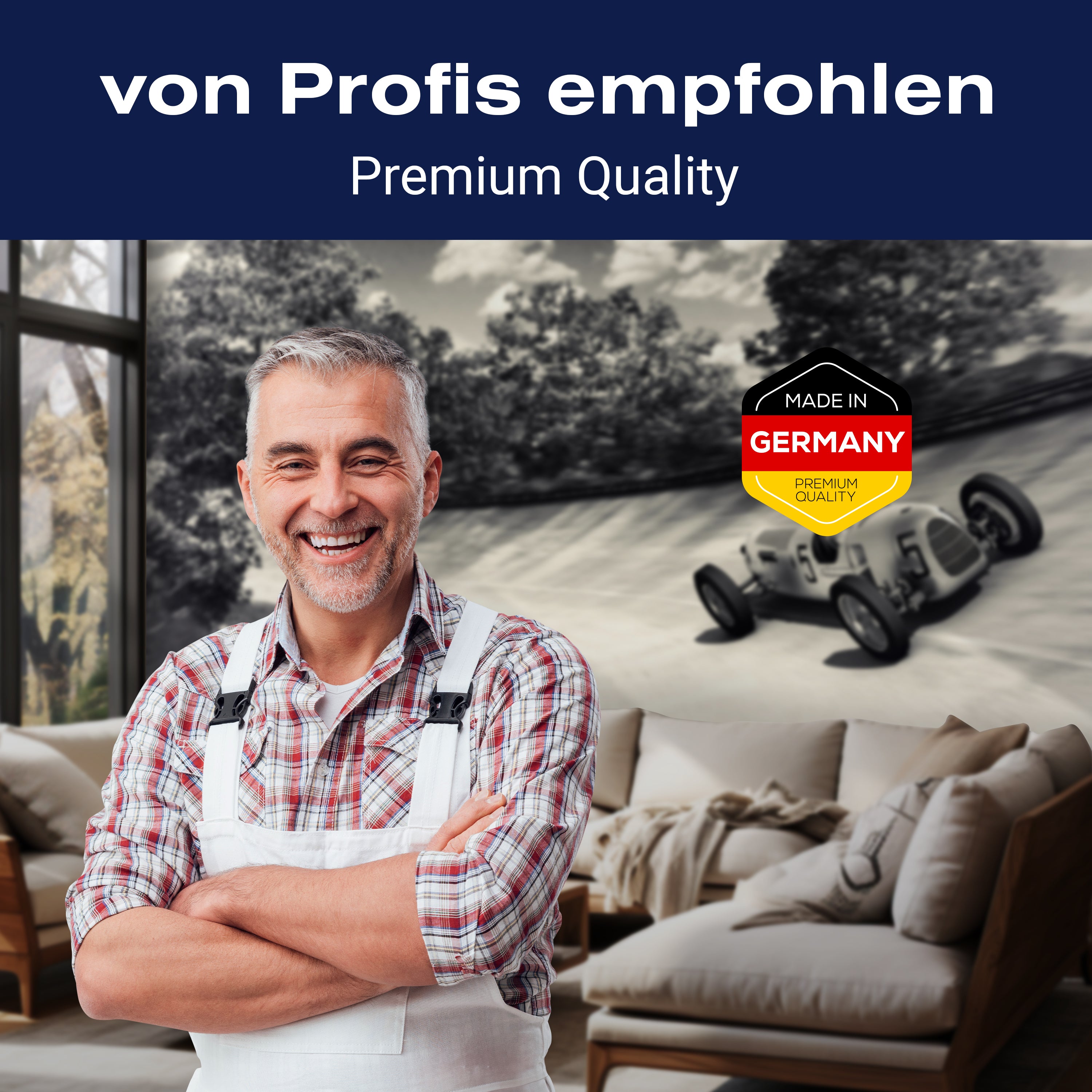 Fototapete Oldtimer Rennwagen auf Straße M5884 - Bild 5 Fototapete Oldtimer Rennwagen auf Straße M5884 - Bild 5