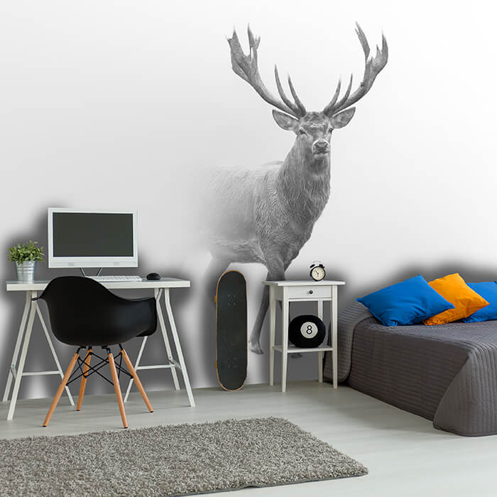 Fototapete Hirsch im Nebel M5910 - Bild 1 Fototapete Hirsch im Nebel M5910 - Bild 1